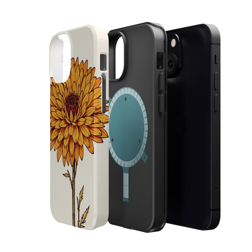 iPhone Mustard And Rust Chrysanthemum Classic Slim iPhone Everyday · iPhone Case