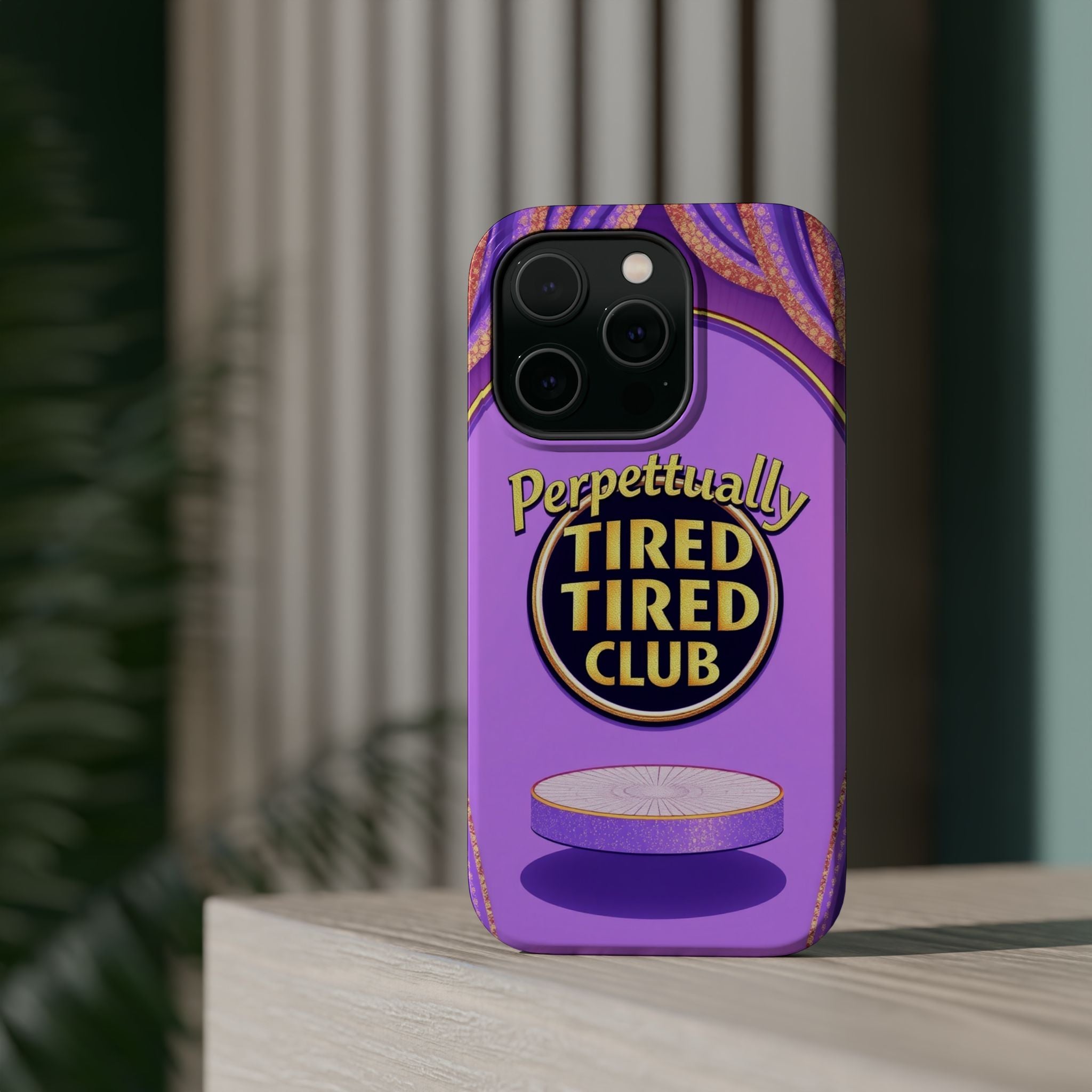 iPhone Perpetually Tired Club Bold Art Slim Everyday Designer Case · iPhone Case