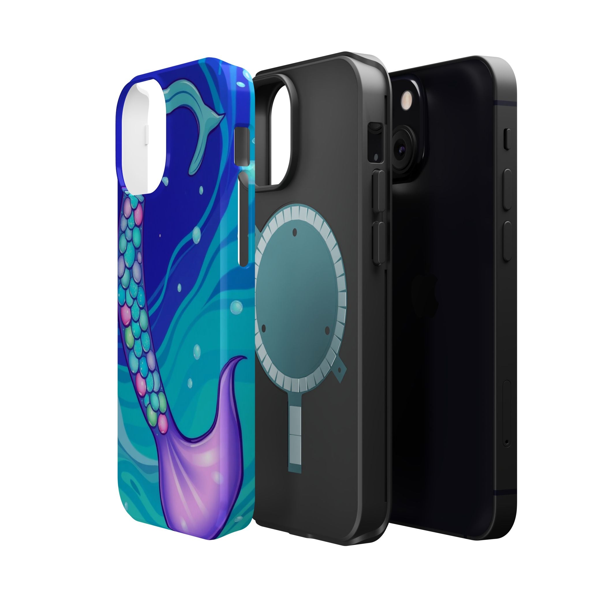 iPhone Mermaid Tail Swirl Kids Fun iPhone Phone Case Gift Artistic · iPhone Case