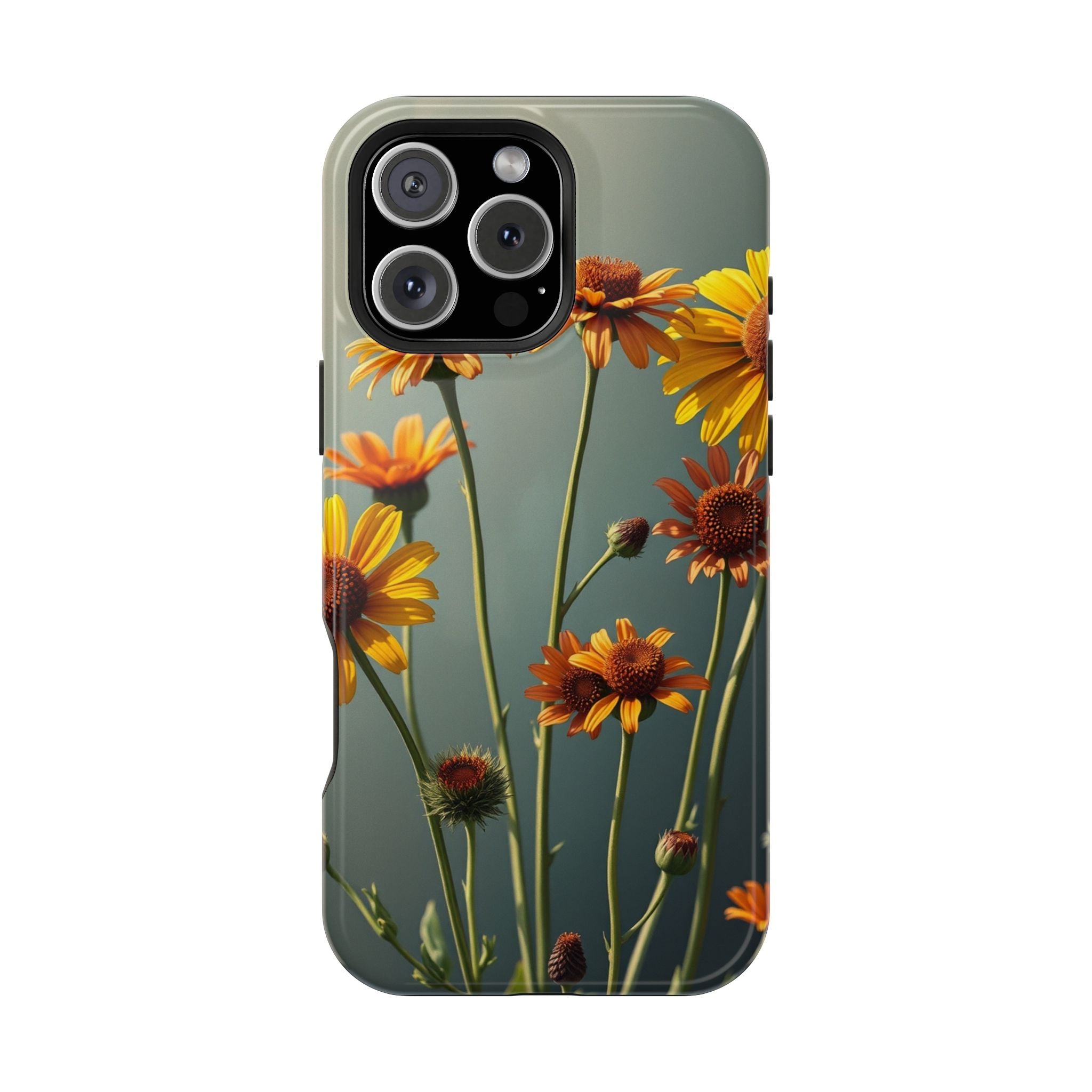 iPhone Mustard And Rust Wildflower Bunch Slim Everyday iPhone Designer · iPhone
