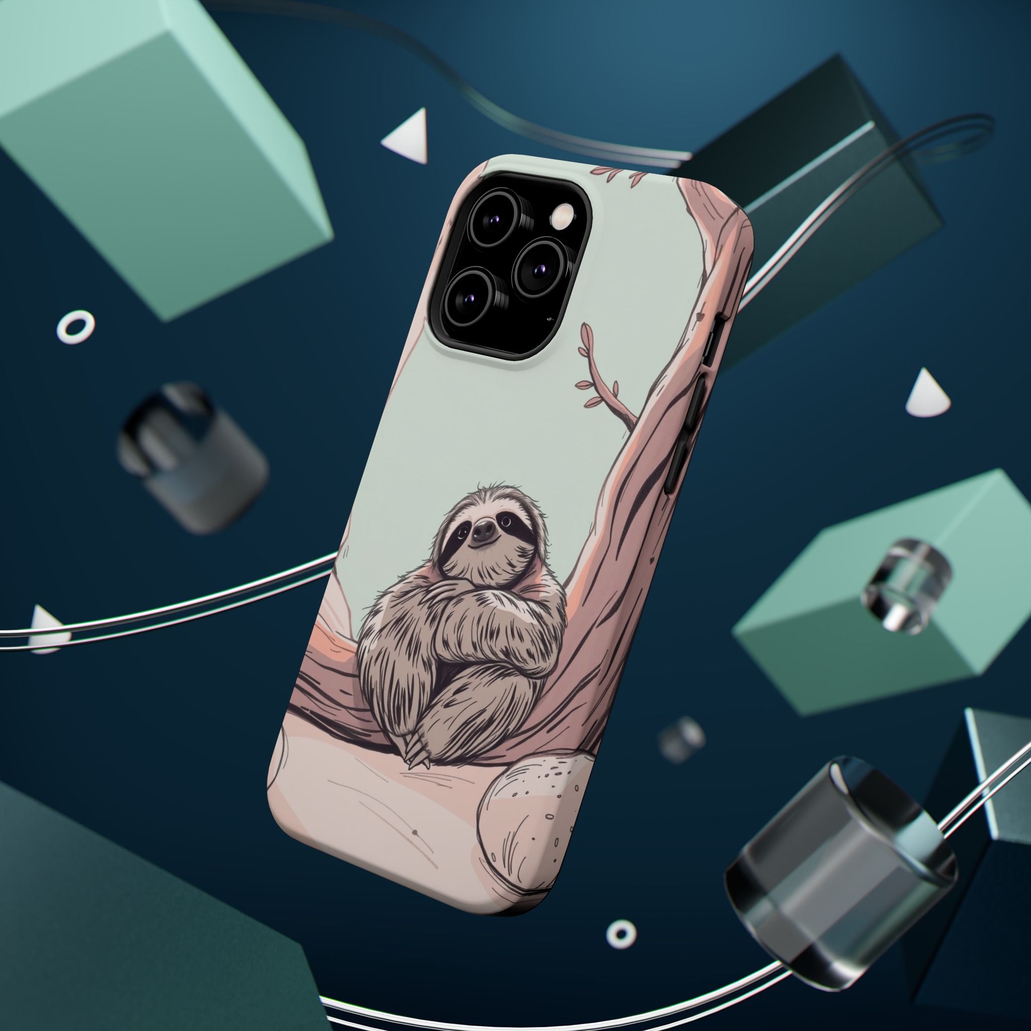 iPhone Cozy Sloth Mode Hand-Drawn Sketch Slim Everyday Designer Case · iPhone Ca