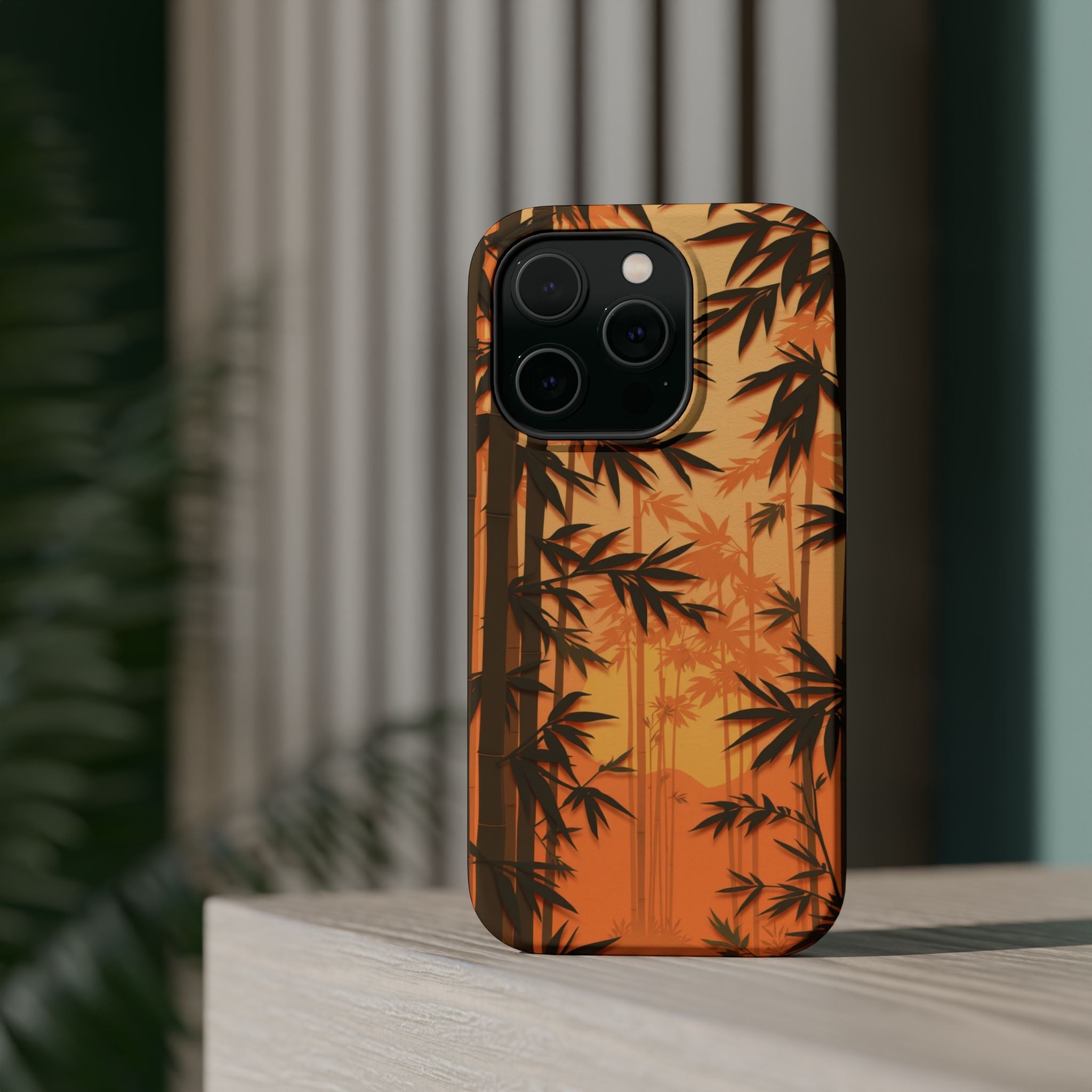iPhone Earthy Bamboo Grove Design 12 Slim Everyday Designer Case · iPhone Case