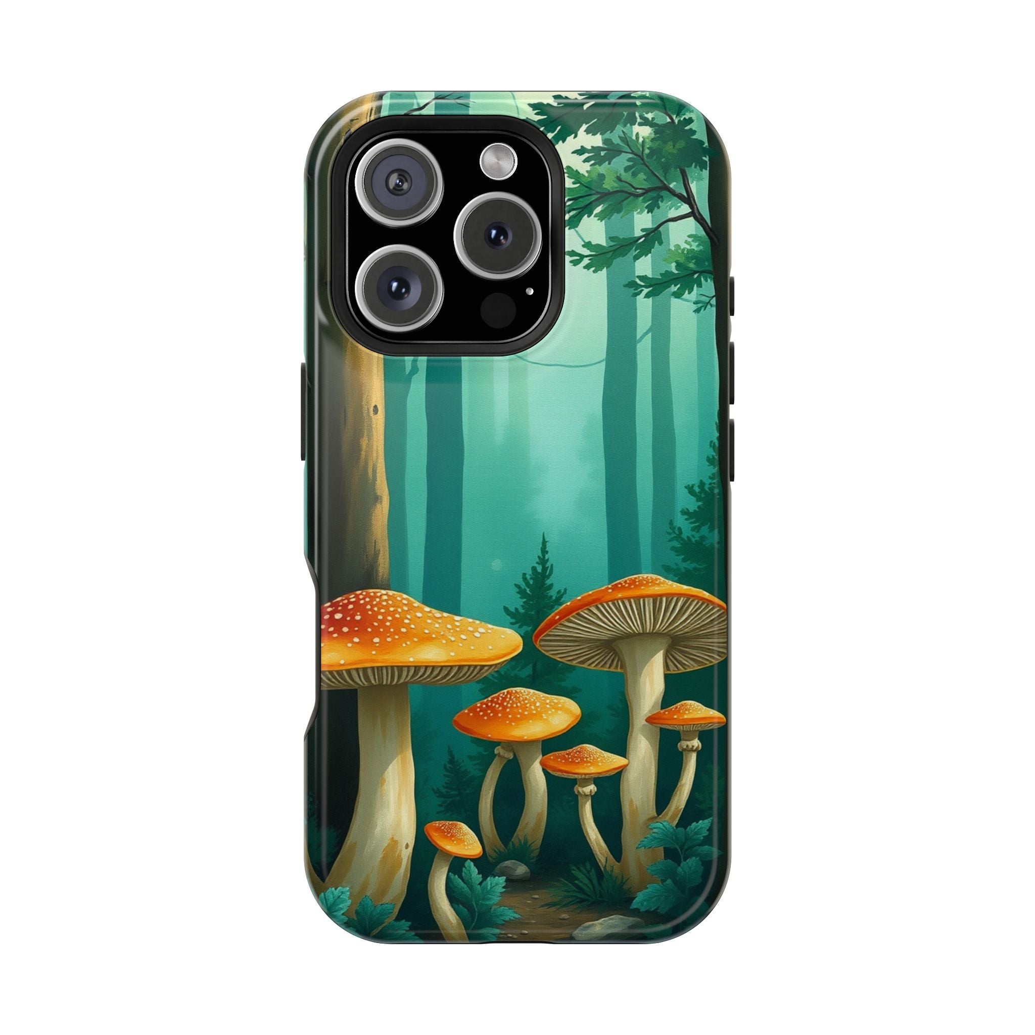 iPhone Mushroom Forest Oil Painting Impressionist iPhone Clean Minimal · iPhone