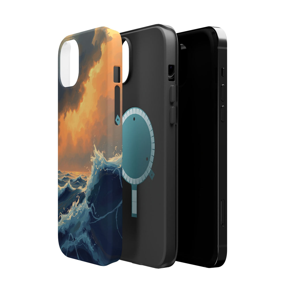 iPhone Sunset Amber And Peach Storm at Sea Slim iPhone Everyday · iPhone Case