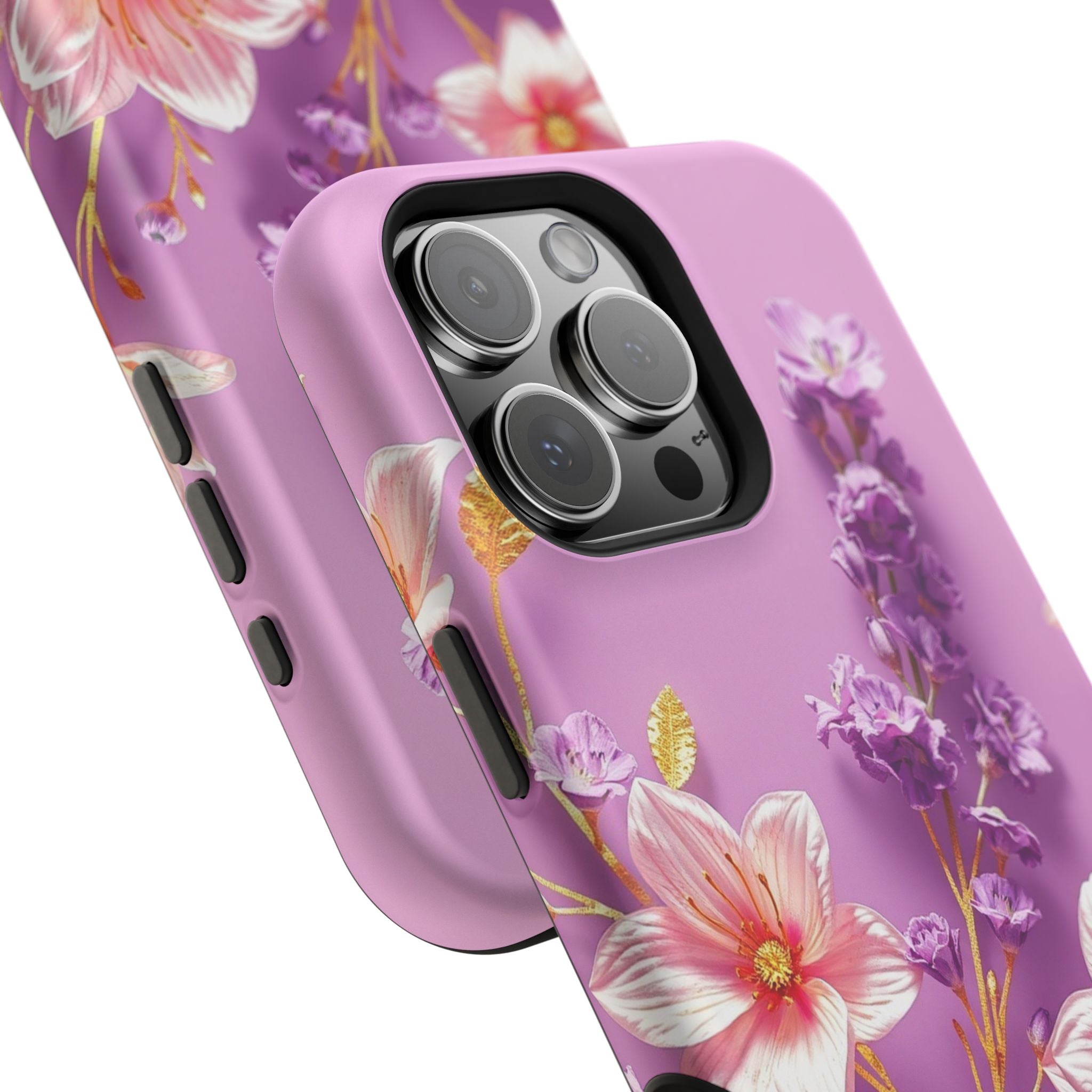 iPhone Radiant Floral Gold Foil Design Slim Everyday Designer Case · iPhone Case