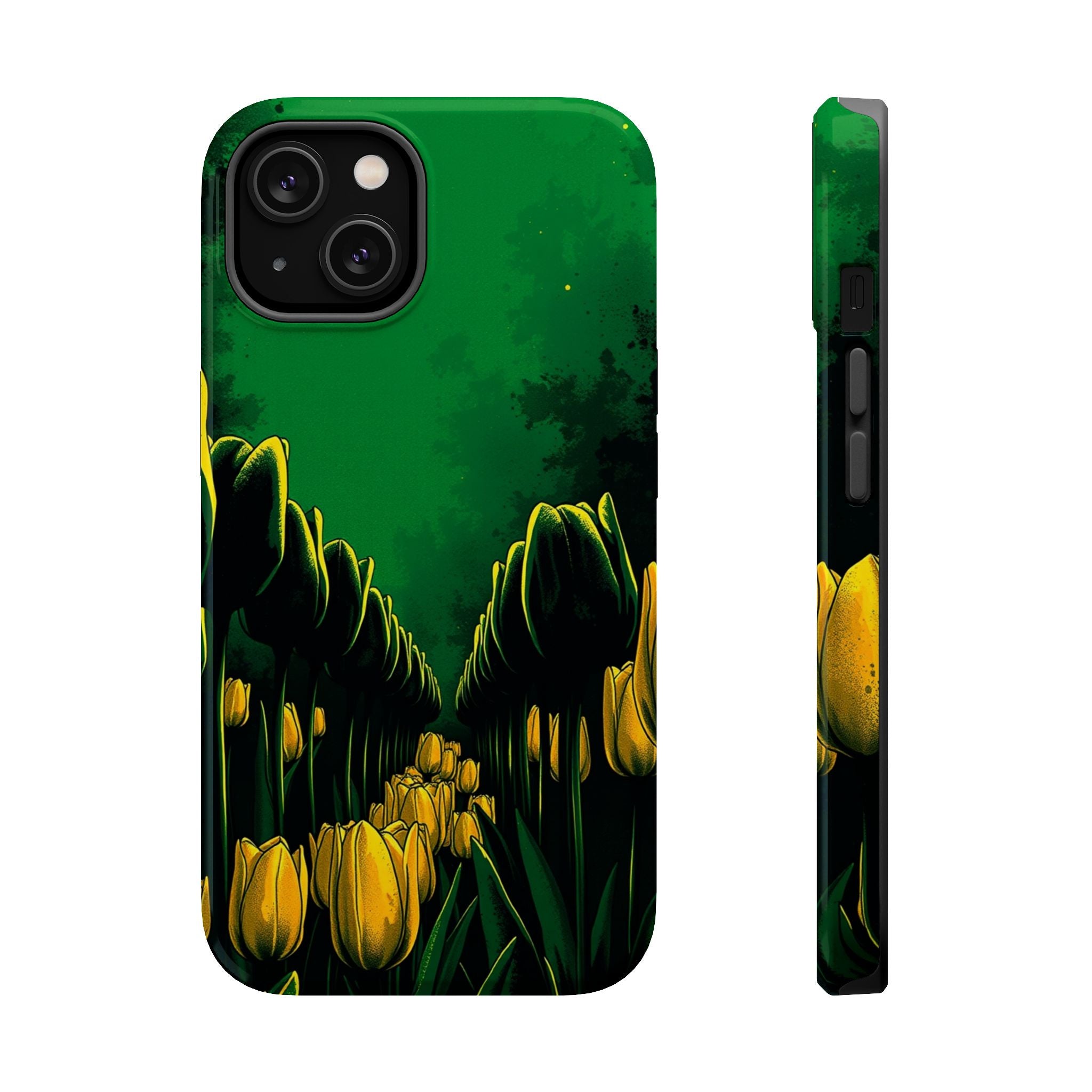 iPhone Tulip Row Emerald Green And Gold Slim Snap Case · iPhone Case