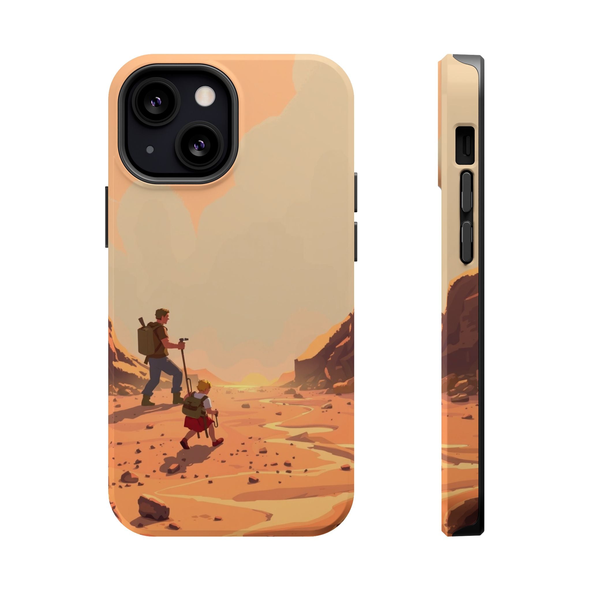 iPhone Burnt Orange And Sand Barely Surviving Slim Everyday Designer Case · iPho