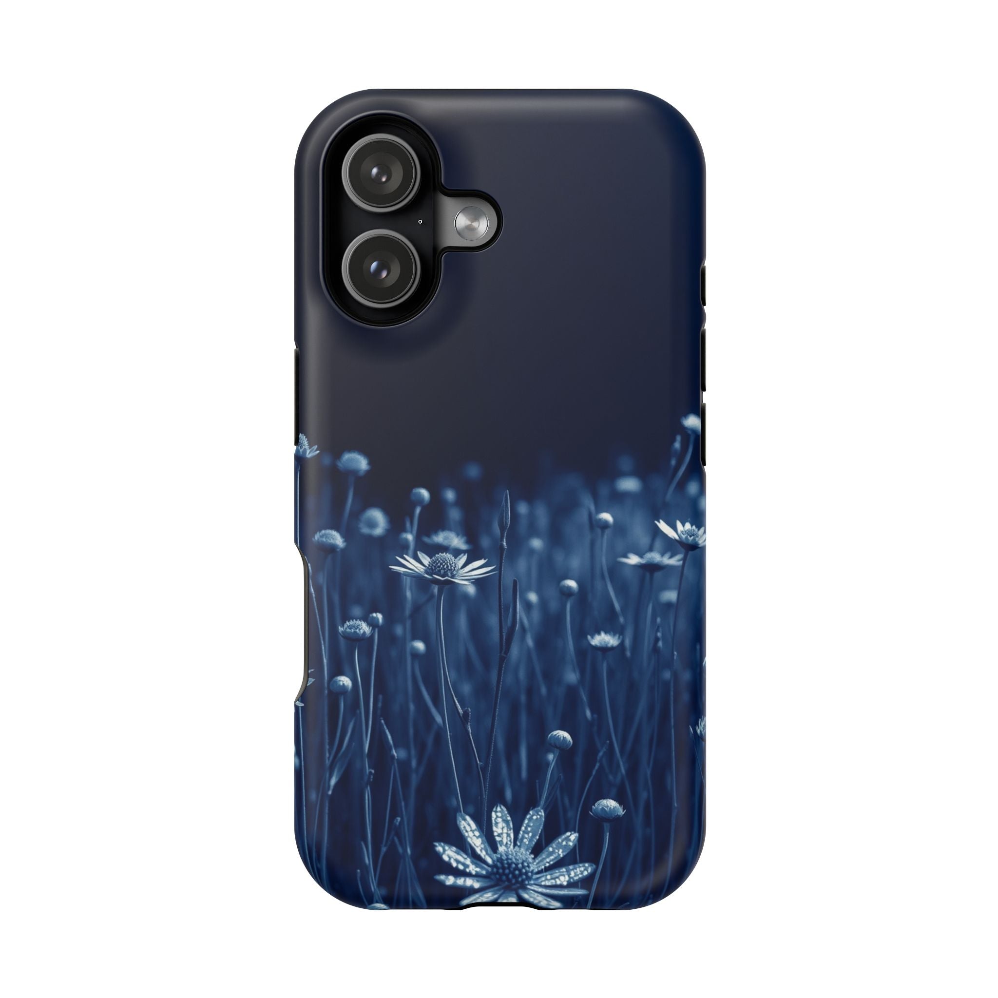 iPhone Midnight Blue And Silver Wildflower Field Clean iPhone Minimal · iPhone C