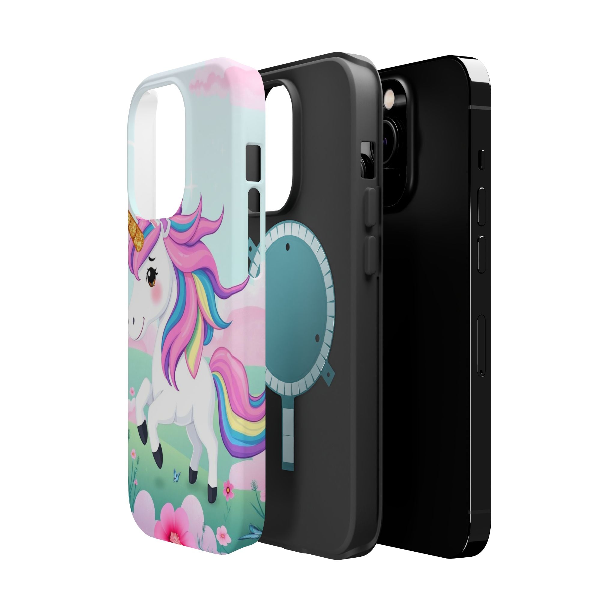 iPhone Rainbow Unicorn Kids Fun Soft iPhone Phone Case Gift Finish · iPhone Case