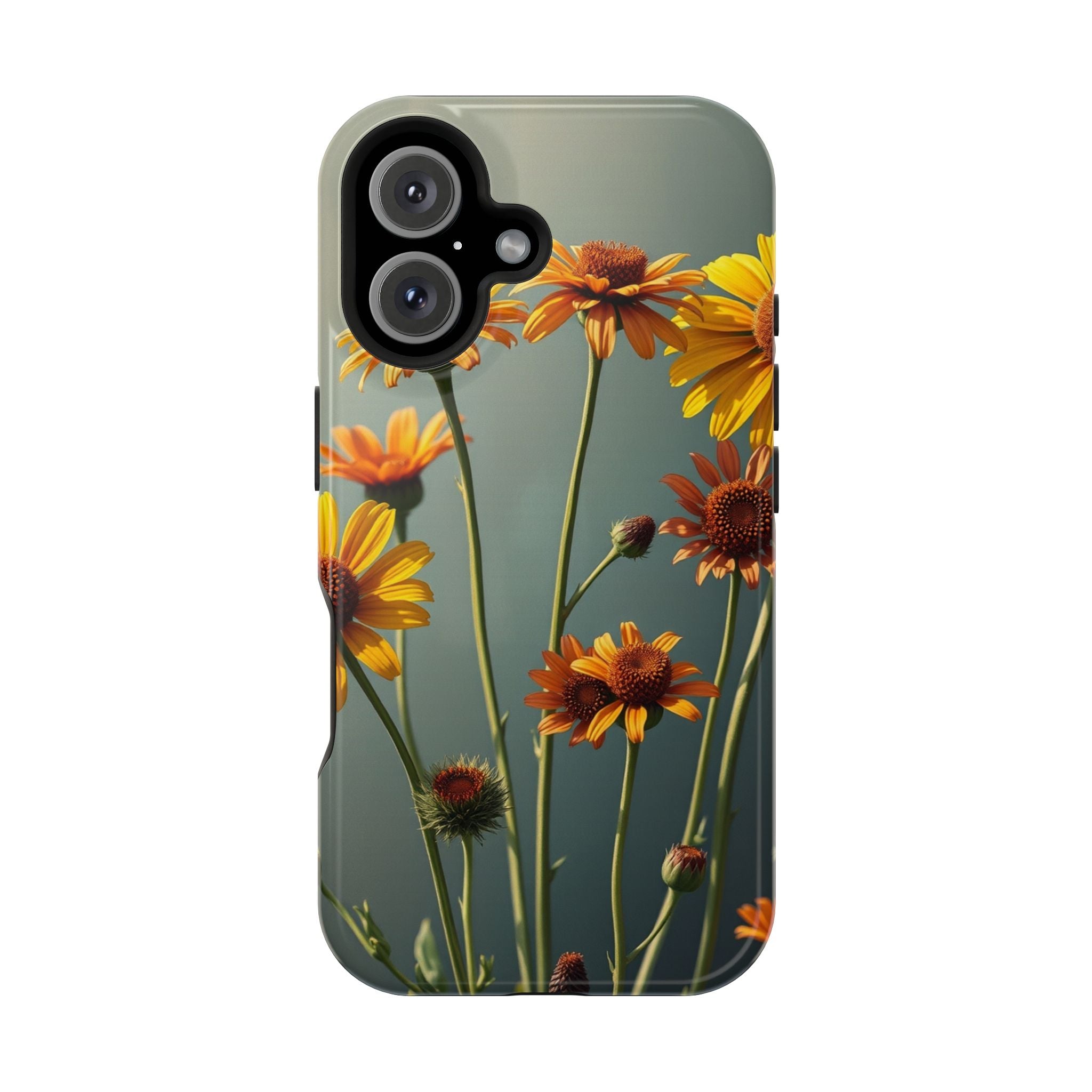 iPhone Mustard And Rust Wildflower Bunch Slim Everyday iPhone Designer · iPhone