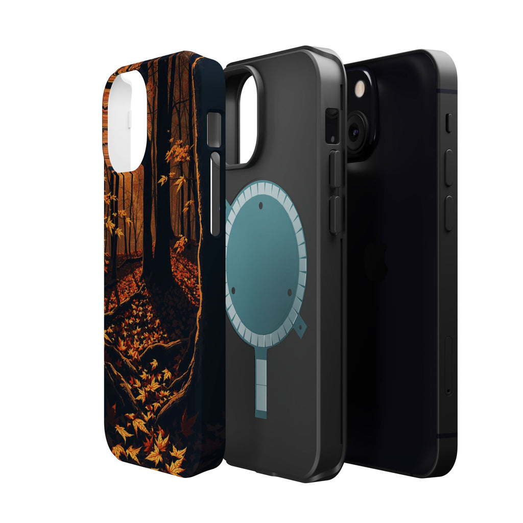 iPhone Autumn Forest Floor Gold Foil Luxury Slim iPhone Everyday · iPhone Case