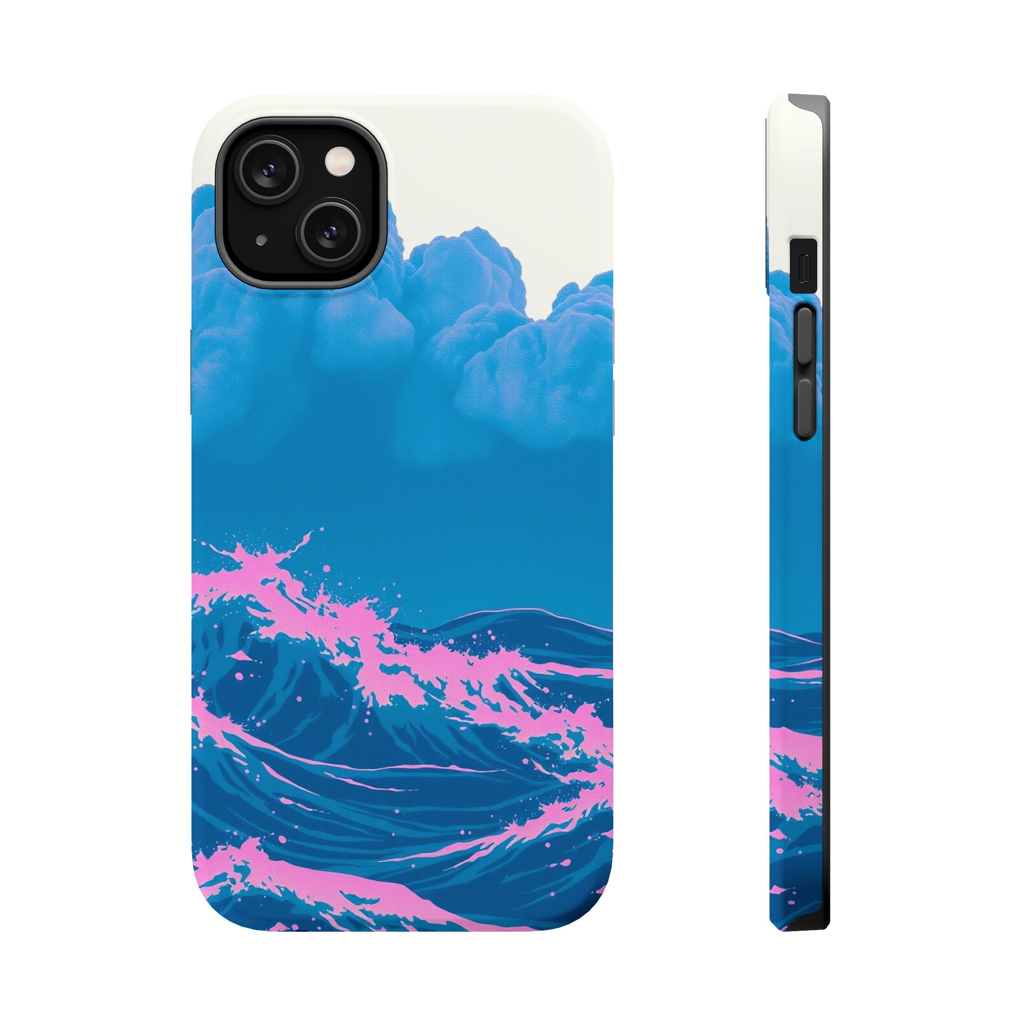 iPhone Storm at Sea Risograph Print Slim Everyday Designer Case · iPhone Case