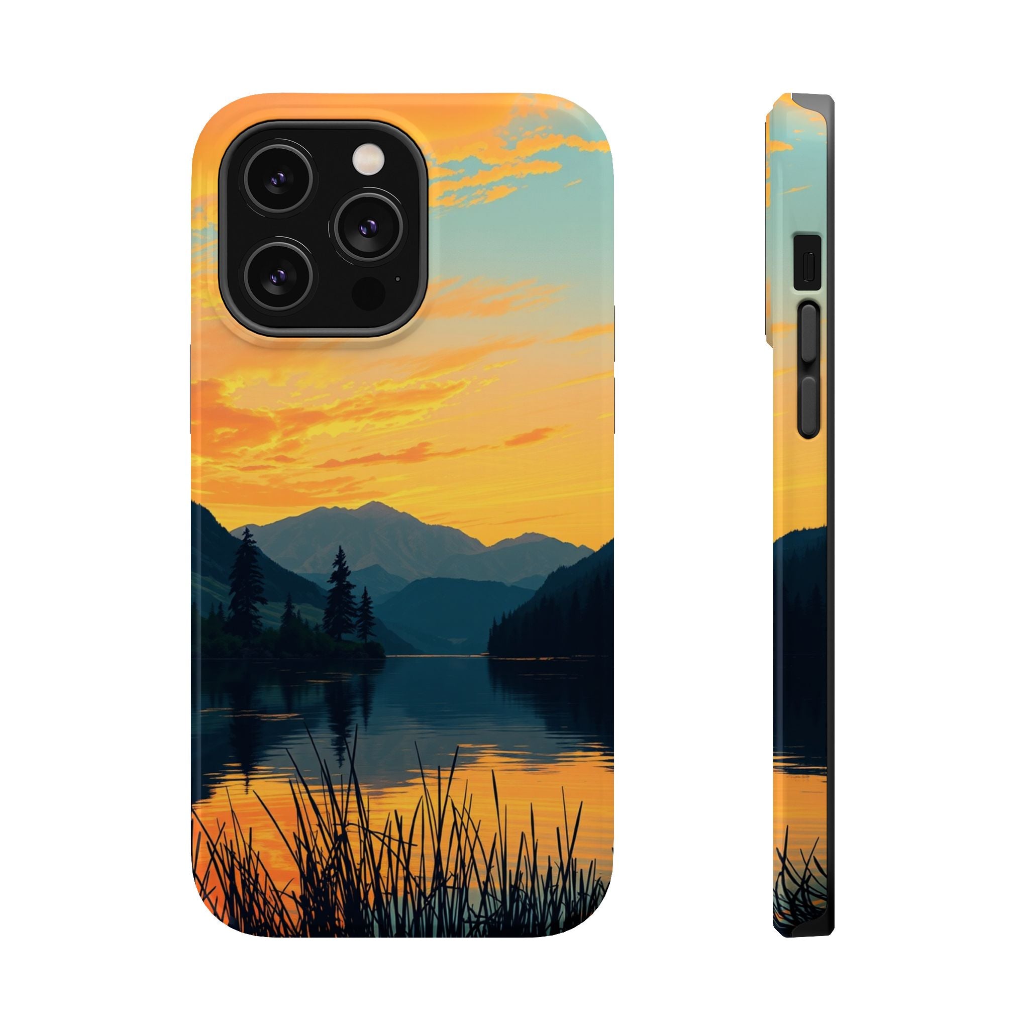iPhone Lake at Twilight Oil Painting Impressionist iPhone Artistic · iPhone Case