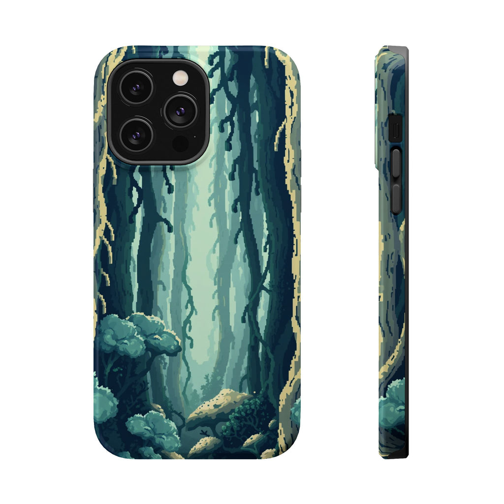 iPhone Kelp Forest Pixel Art -Bit Bold Modern Everyday Snap Case · iPhone Case