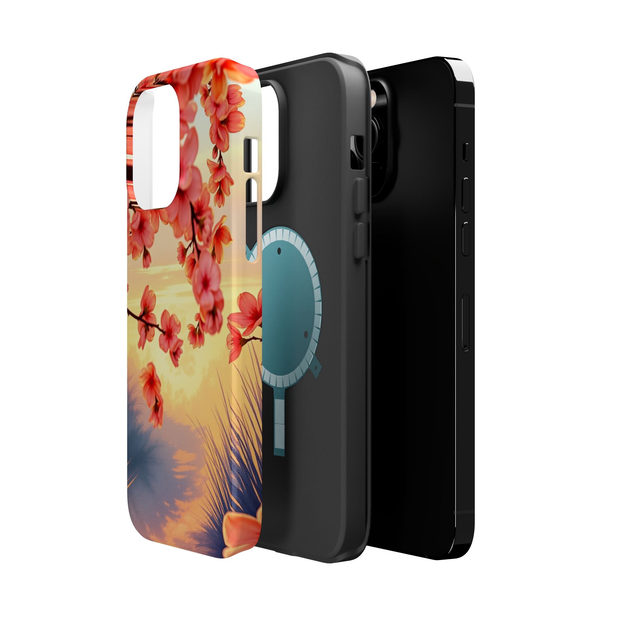 iPhone Sunset Amber And Peach Blossom Trail Slim Snap Cas Carry Case · iPhone Ca