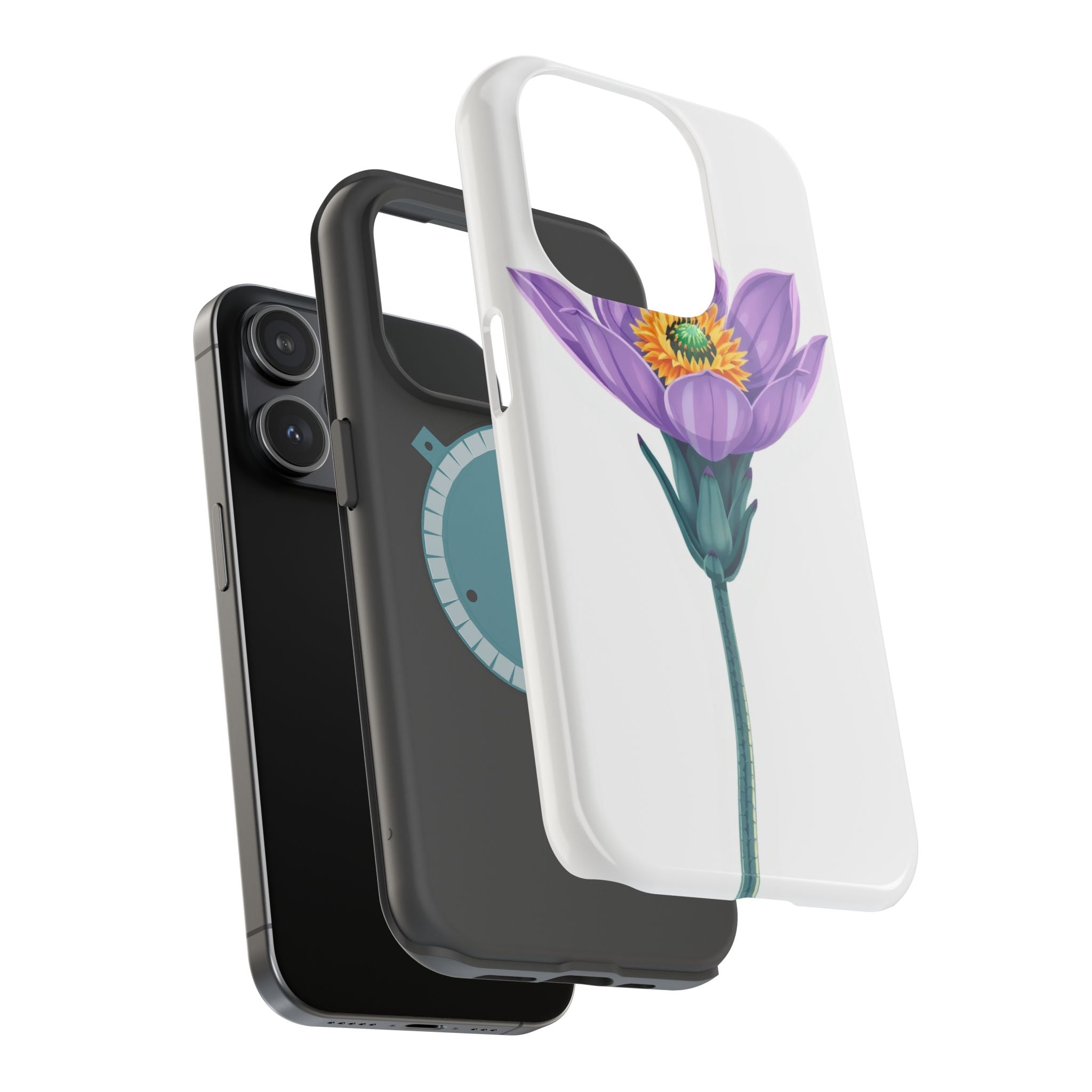 iPhone Indigo And Violet Desert Flower Slim Everyday Designer Case · iPhone Case