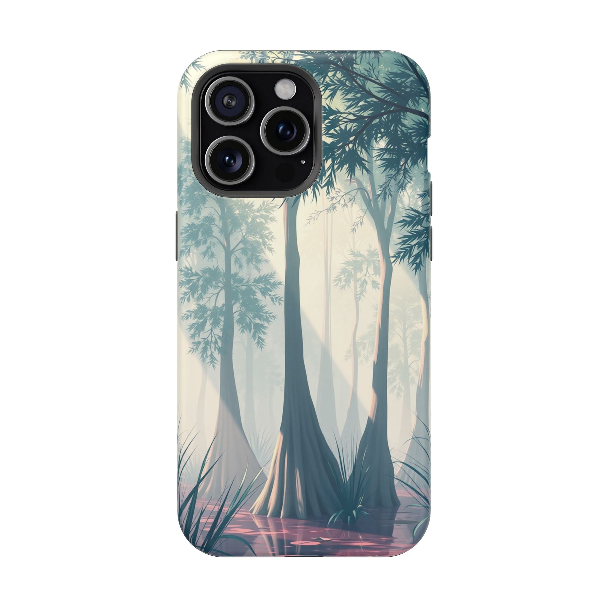 iPhone Mint And Blush Cypress Swamp Slim Everyday Designer Case · iPhone Case