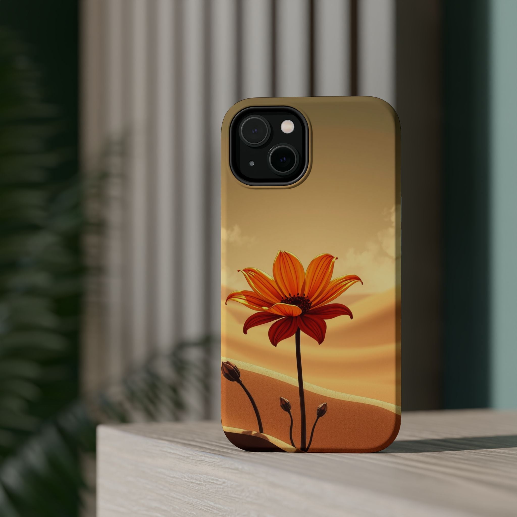iPhone Neon Floral Dark Gothic Ink Bold Modern Everyday Snap Case · iPhone Case