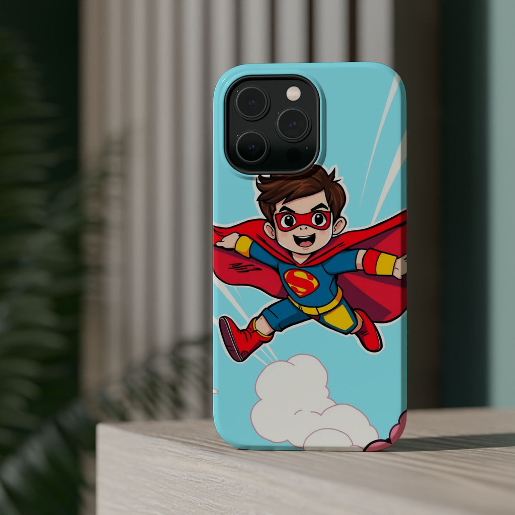 iPhone Kid Superhero Flying Kids Fun iPhone Phone Case Gift Slim · iPhone Case
