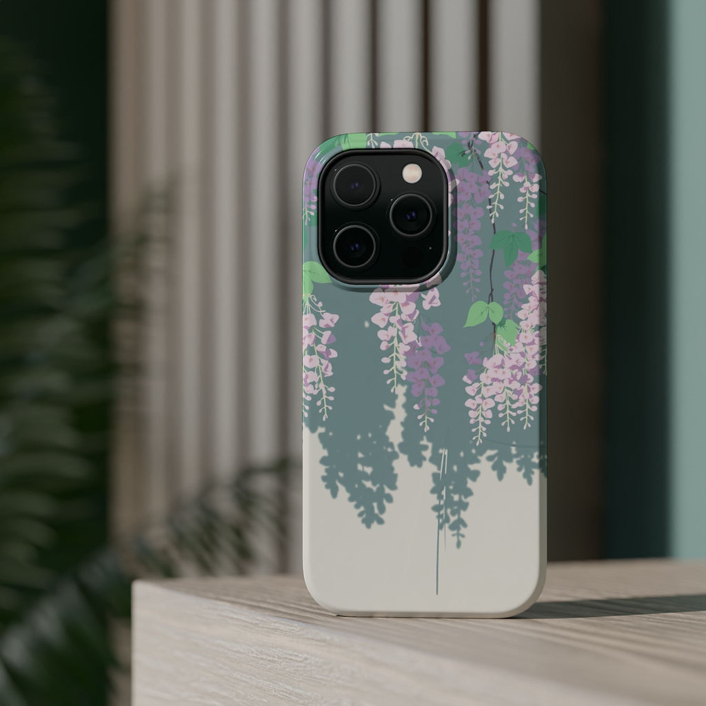 iPhone Dreamy Wisteria Cascade Design Slim Everyday Designer Case · iPhone Case