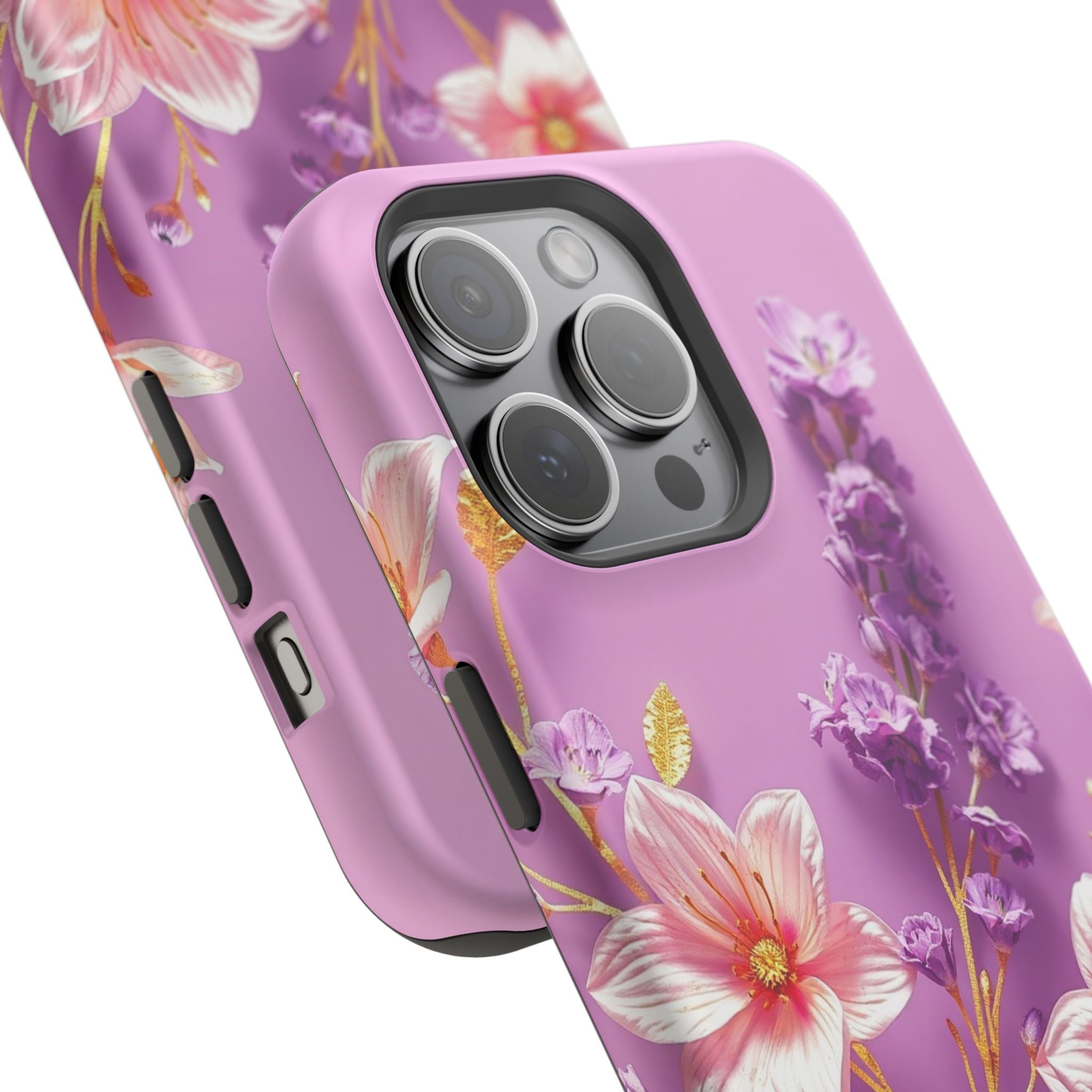iPhone Radiant Floral Gold Foil Design Slim Everyday Designer Case · iPhone Case