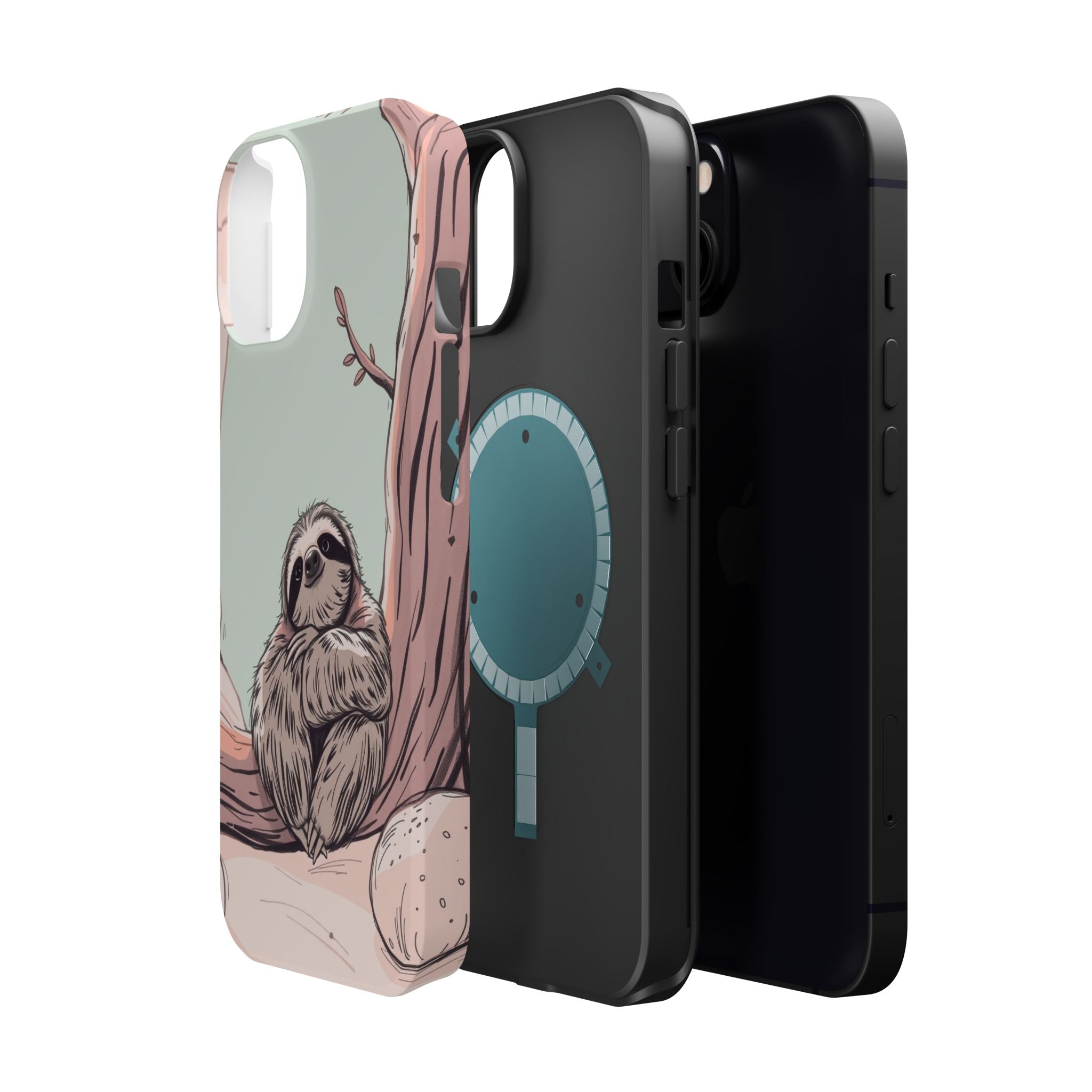 iPhone Cozy Sloth Mode Hand-Drawn Sketch Slim Everyday Designer Case · iPhone Ca