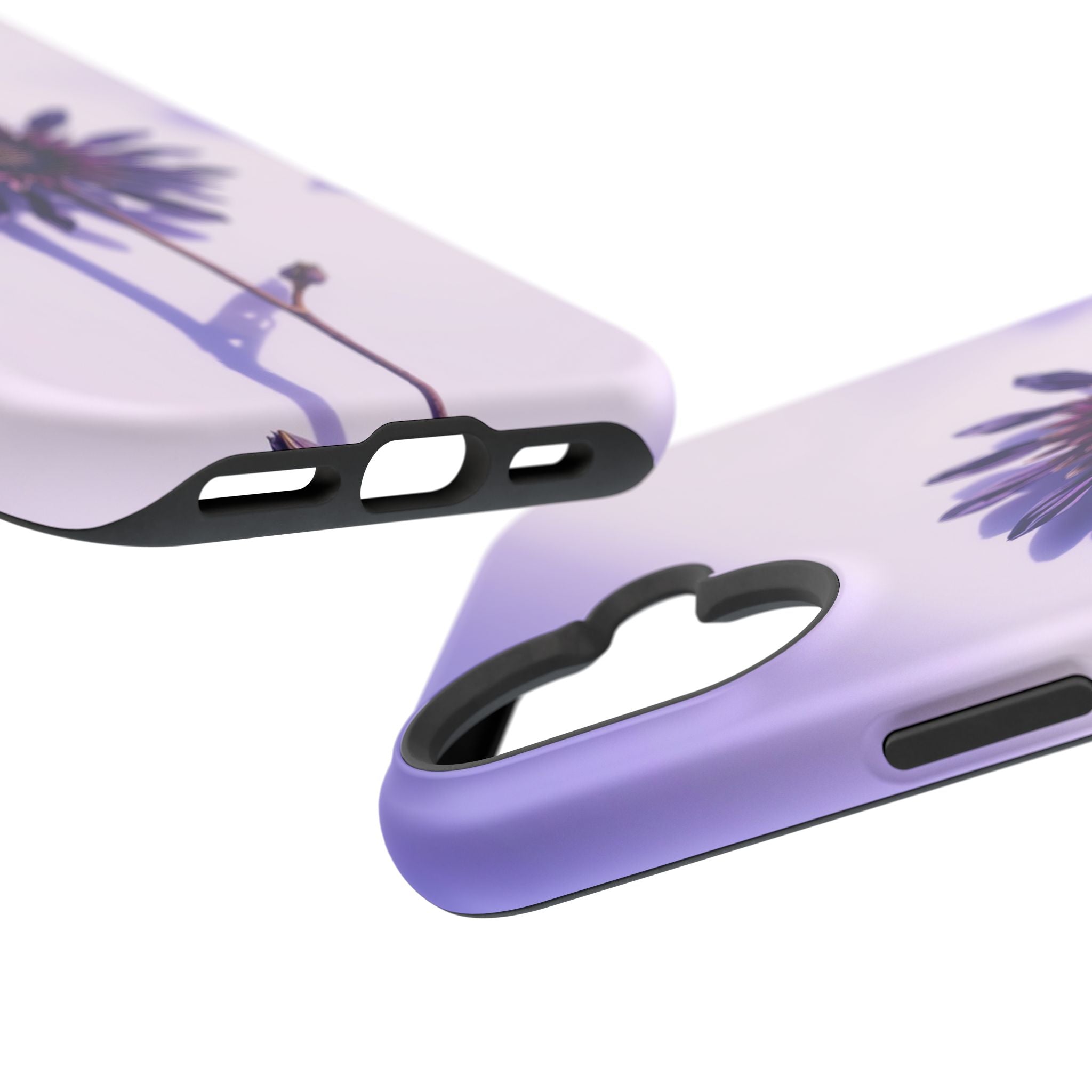 iPhone Indigo And Violet Dried Flower Flat Lay Soft iPhone Finish · iPhone Case