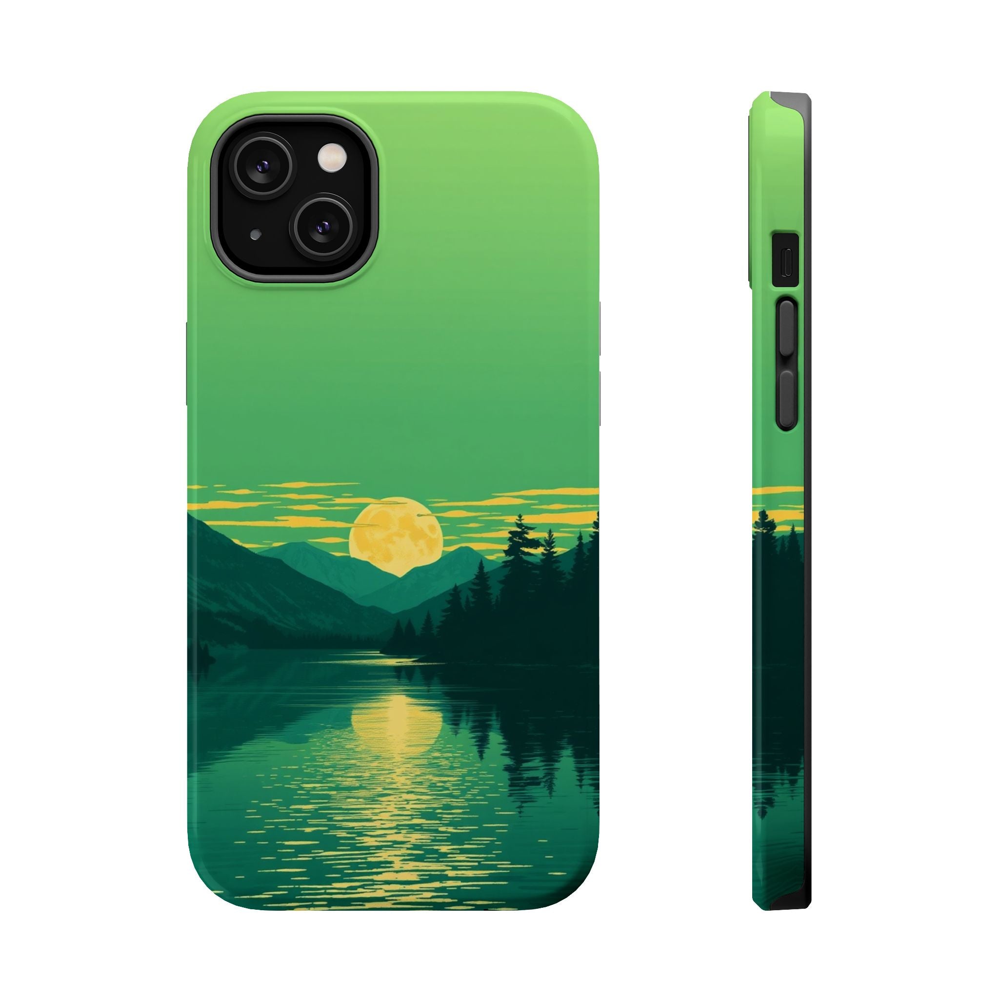 iPhone Lake at Twilight Risograph Print Slim Everyday iPhone Designer · iPhone C