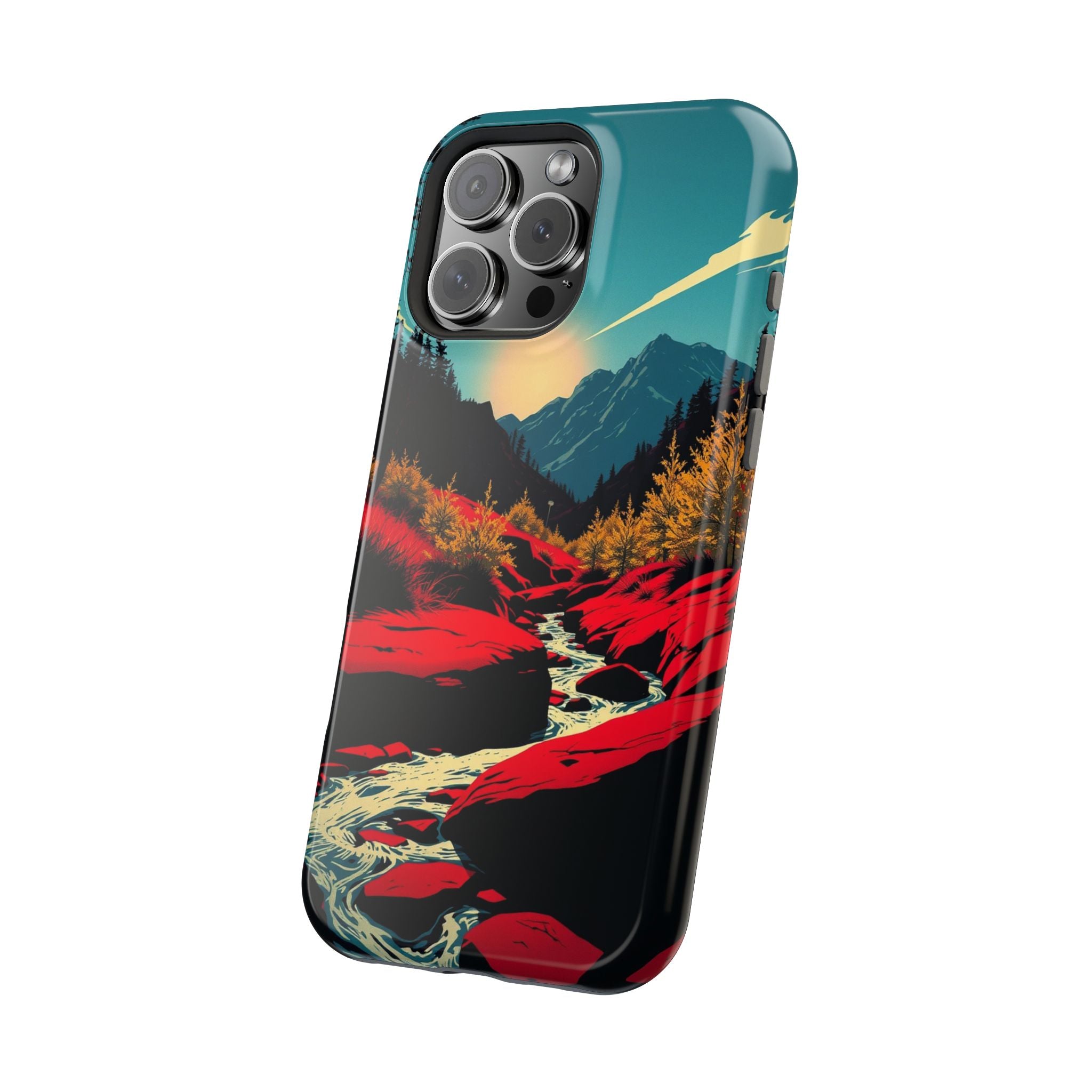 iPhone Earthy Spring Creek Design Bold Modern Everyday Snap Case · iPhone Case