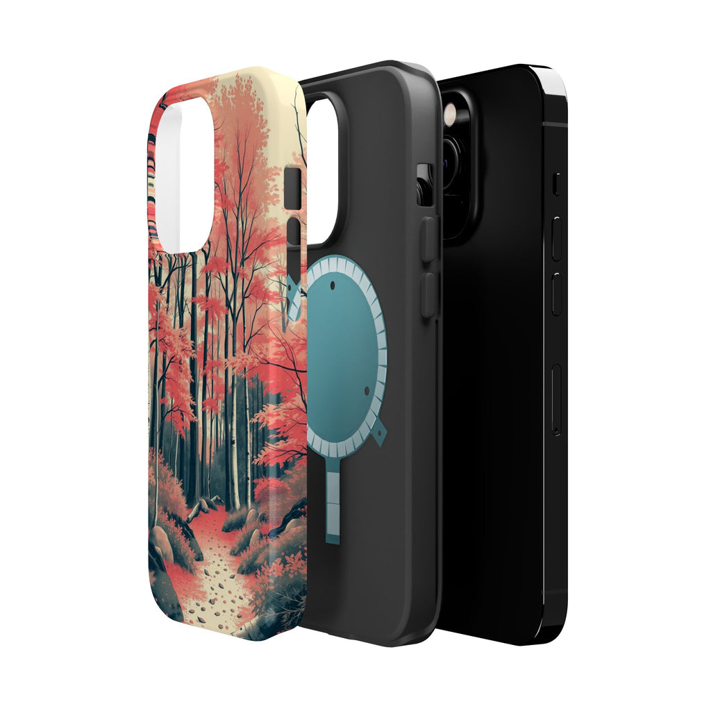 iPhone Autumn Forest Floor Risograph Print Slim iPhone Everyday · iPhone Case