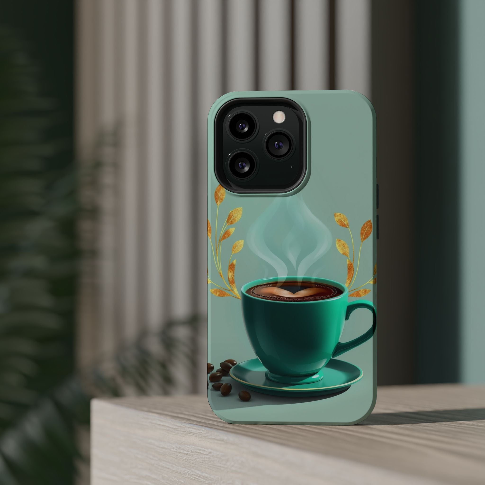 iPhone Radiant Emotional Support Coffee Design Soft Finish Everyday Case · iPhon