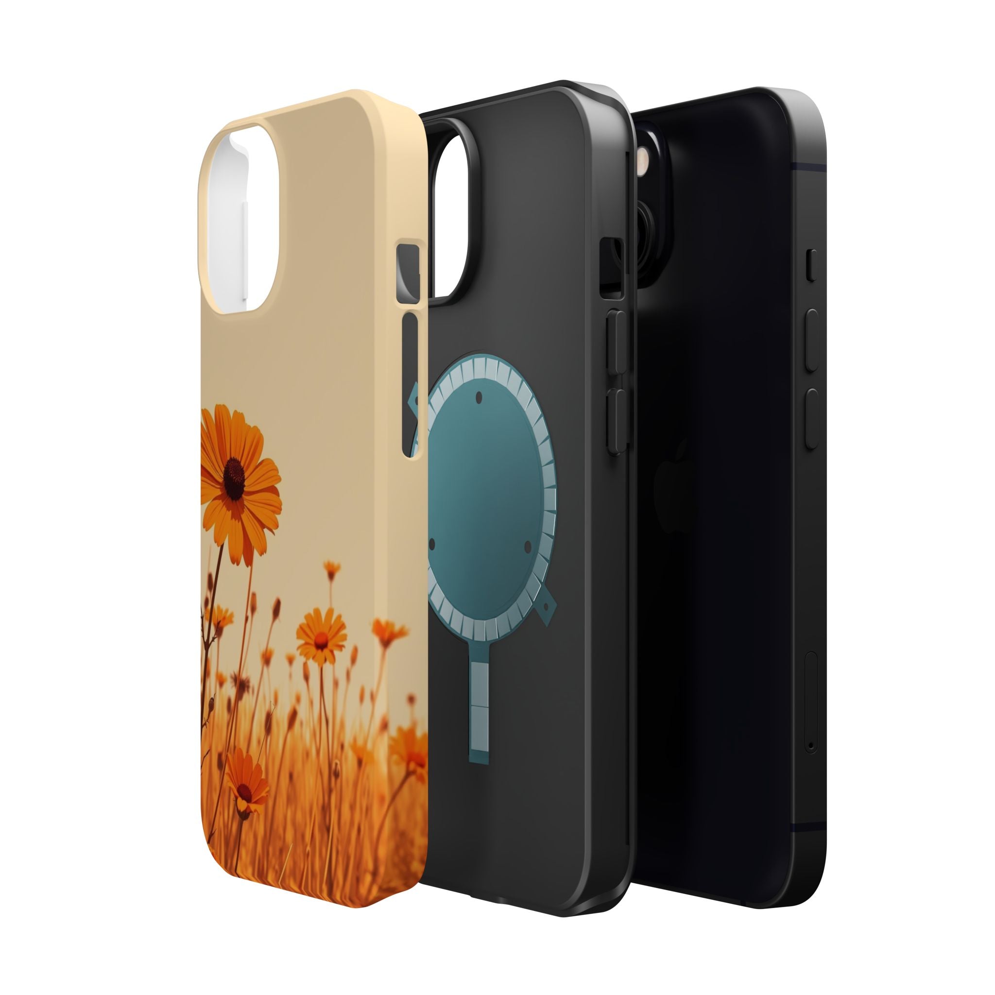 iPhone Wildflower Field Minimalist Line Art Slim Everyday Designer Case · iPhone