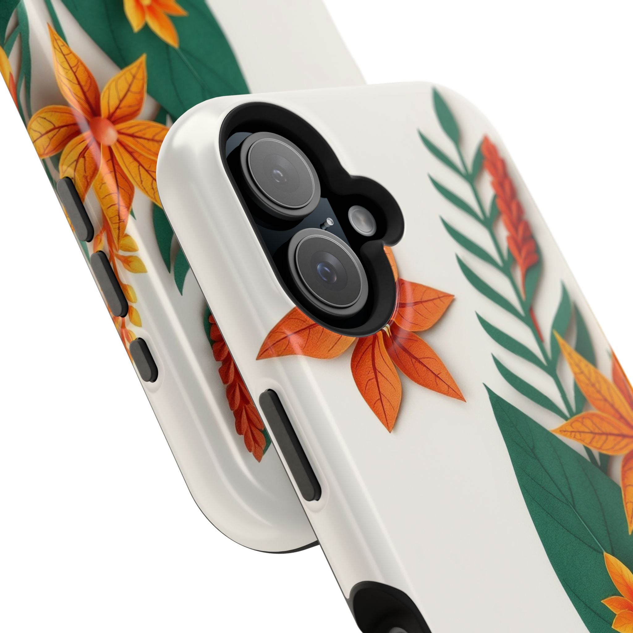 iPhone Jungle Floral Paper Cut Art Bold Modern Everyday Snap Case · iPhone Case