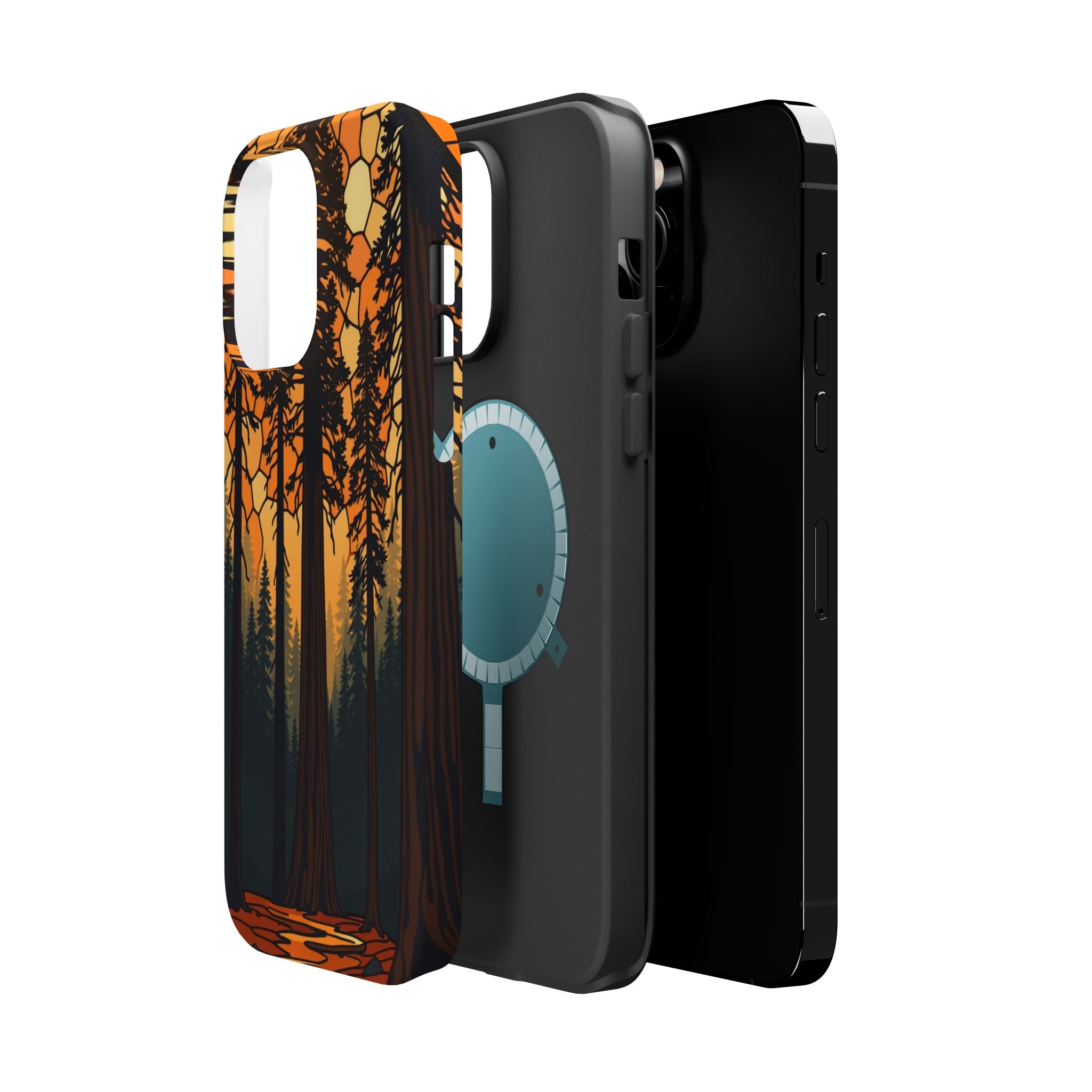iPhone Burnt Orange And Sand Redwood Forest Soft iPhone 11 Finish · iPhone Case