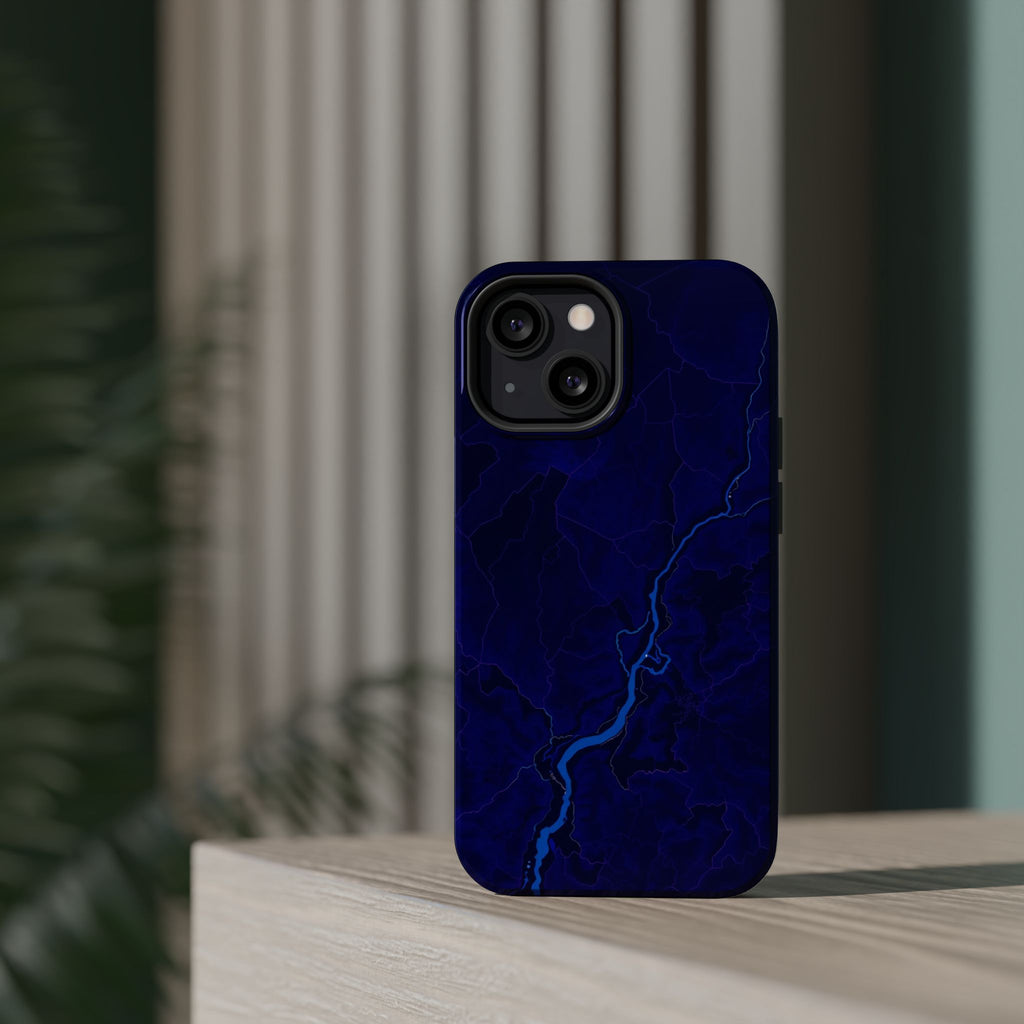 iPhone Thermal Map Dark Gothic Ink Bold Modern Everyday Snap Case · iPhone Case