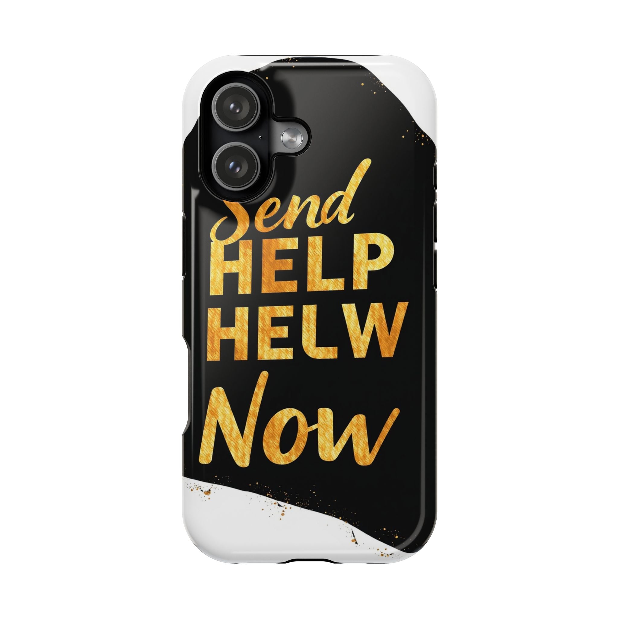 iPhone Send Help Now Enchanted Art Bold Modern Everyday Snap Case · iPhone Case