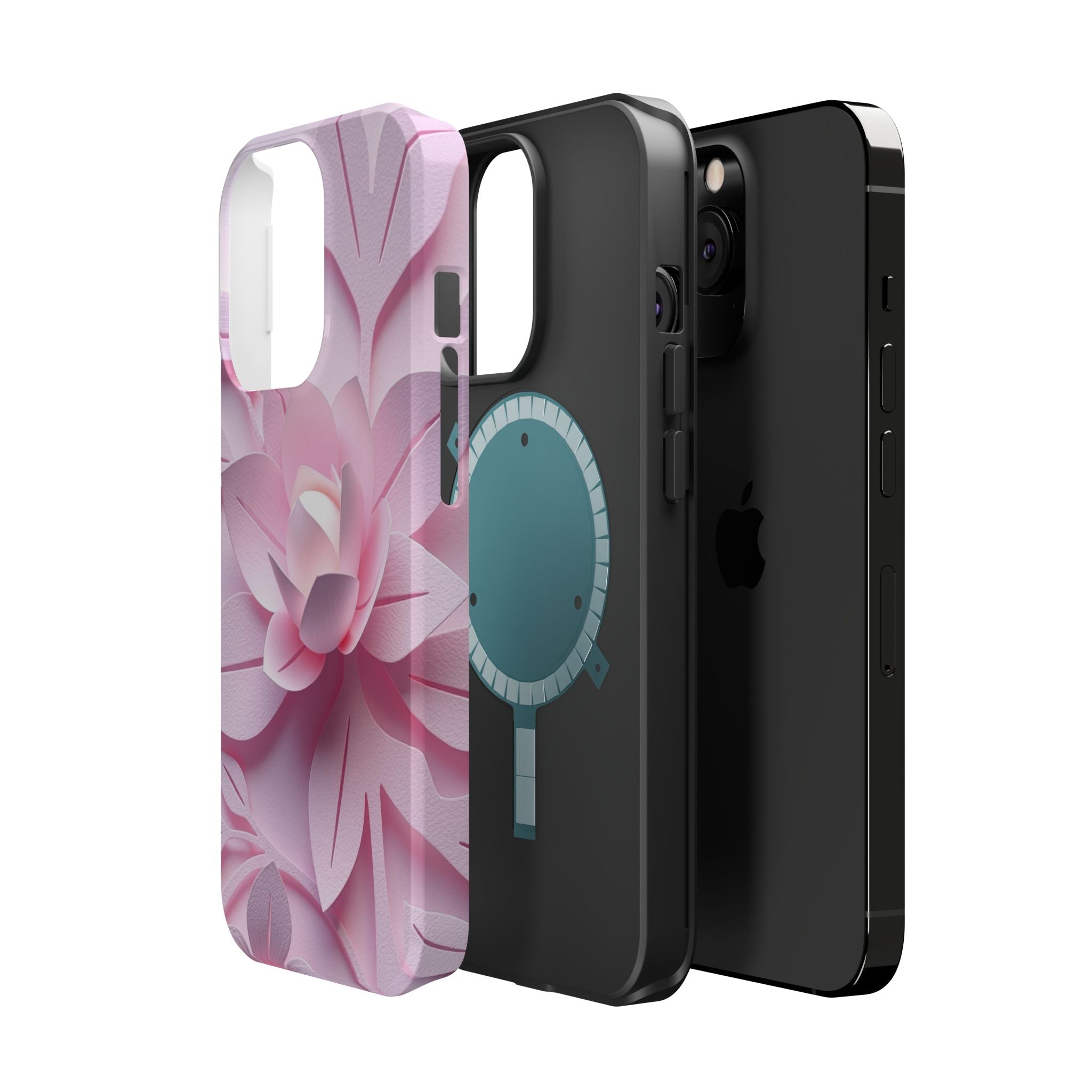 iPhone Floral Geometric Paper Cut Art Slim Everyday Designer Case · iPhone Case