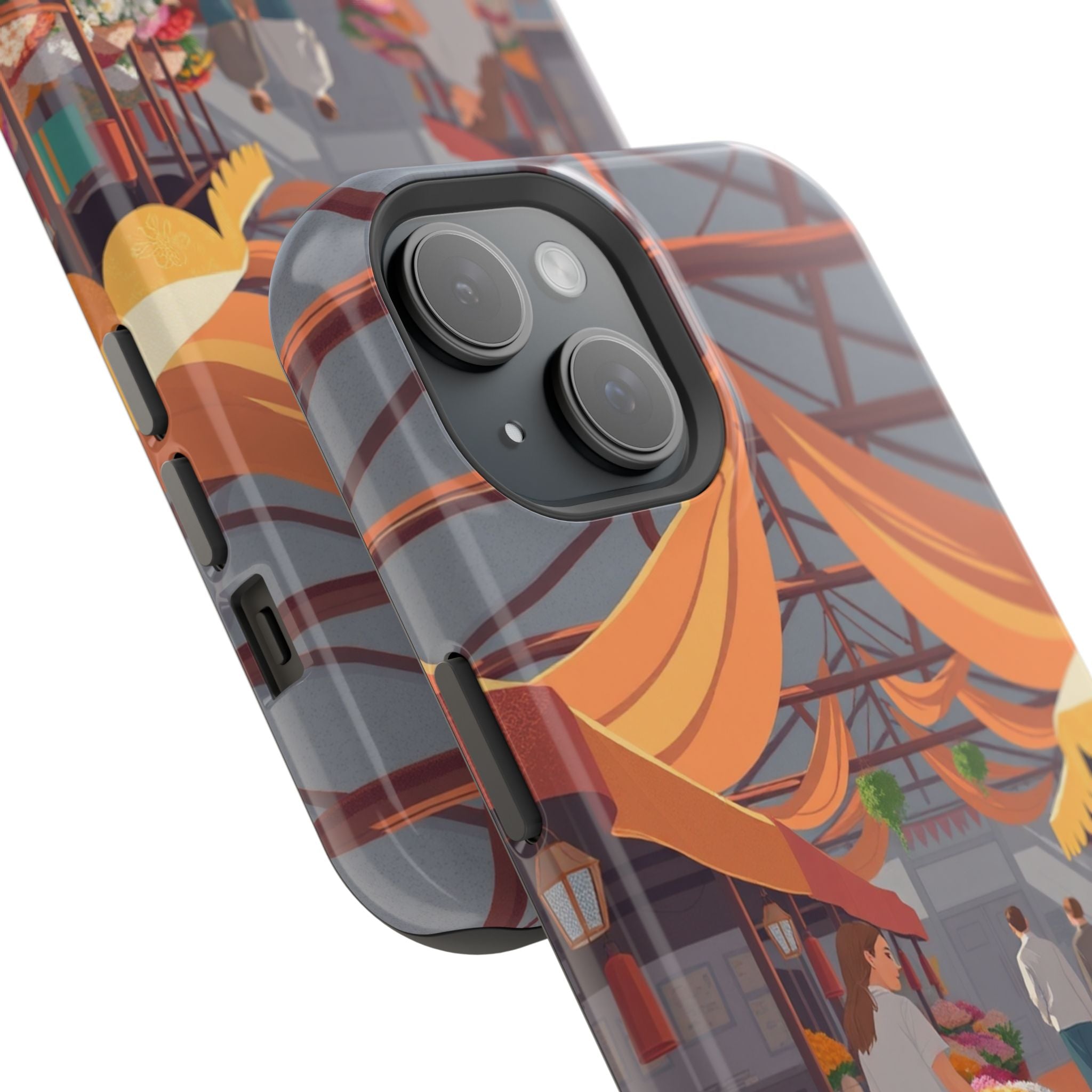 iPhone Vibrant Flower Market Design Slim Everyday Designer Case · iPhone Case