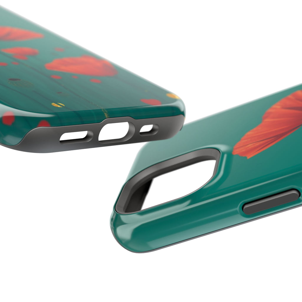 iPhone Earthy Poppy Field Design Bold Modern Everyday Snap Case · iPhone Case