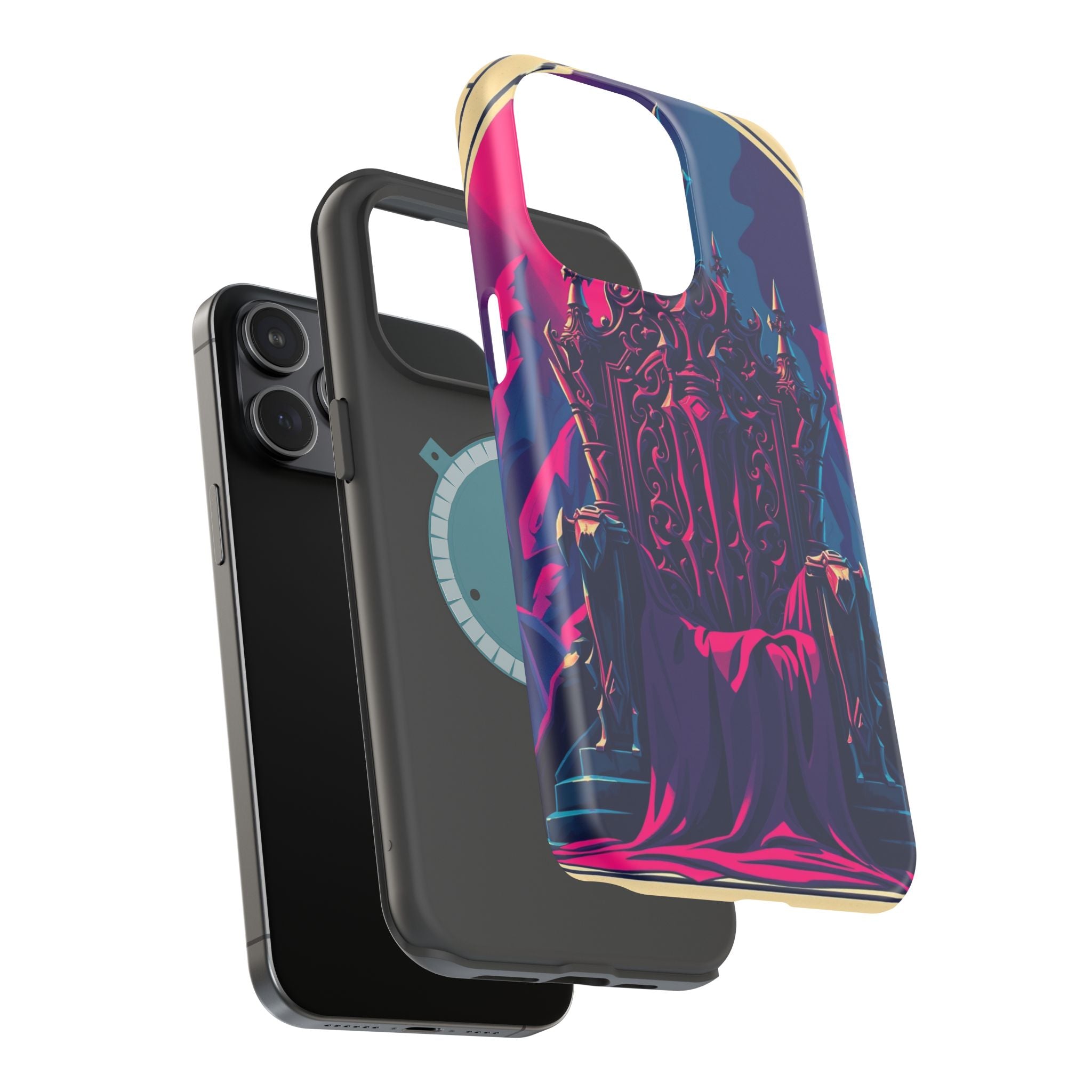 iPhone Lich King Throne Vintage Retro Poster Slim Everyday Designer Case · iPhon