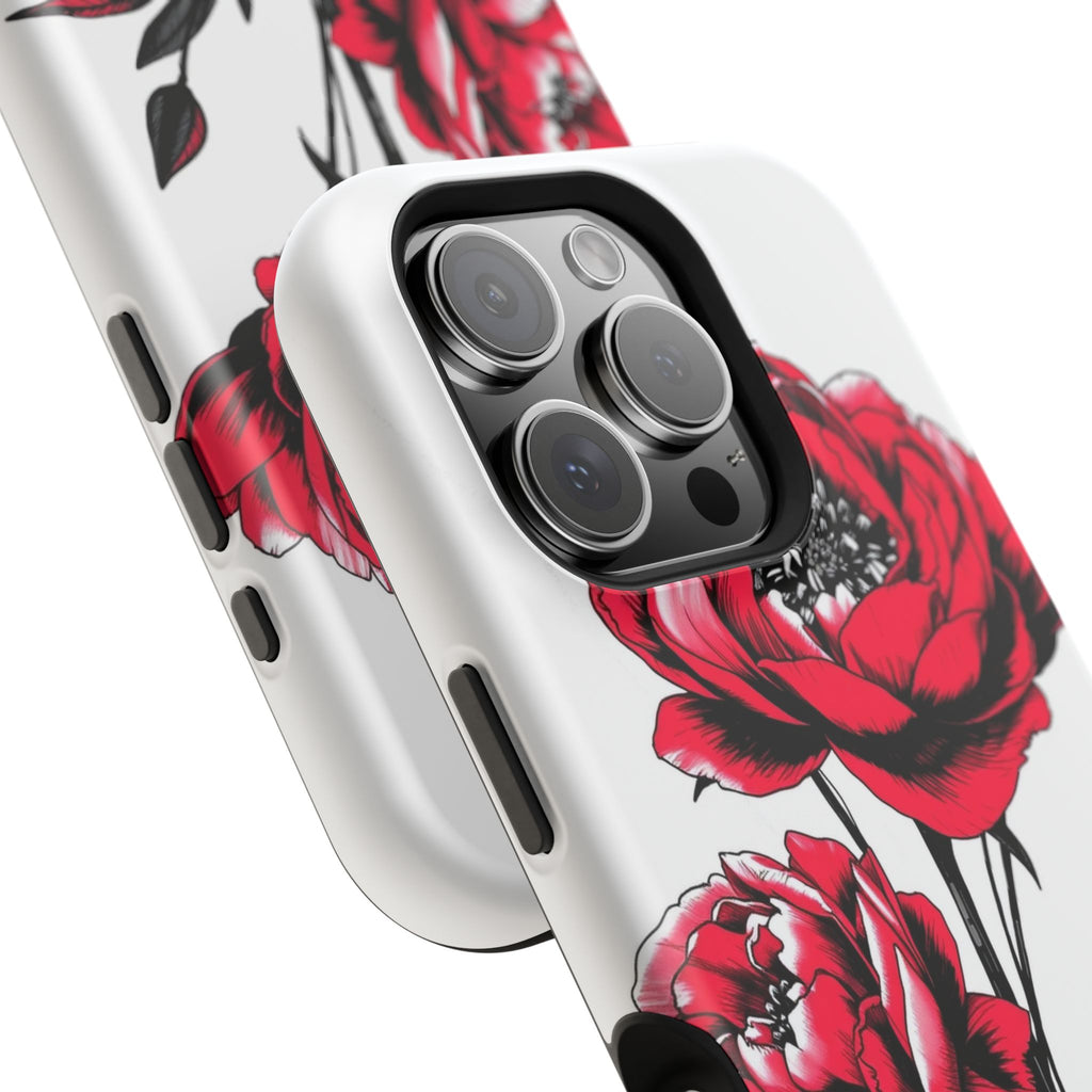 iPhone Vibrant Peony Bouquet Design Slim Everyday Designer Case · iPhone Case