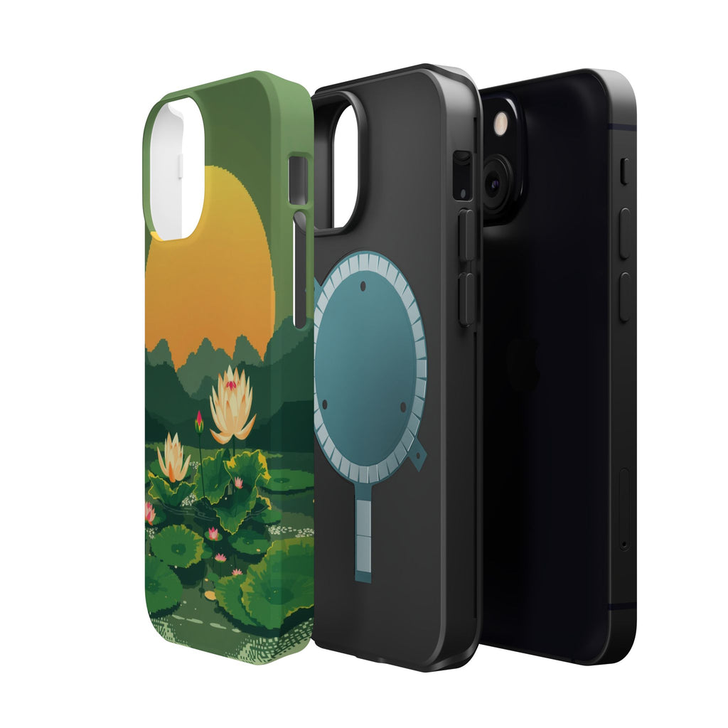 iPhone Lotus Pond Enchanted Art Slim Everyday Designer Case · iPhone Case