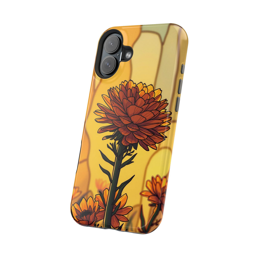 iPhone Sunset Amber And Peach Ranunculus Stack Soft iPhone Finish · iPhone Case