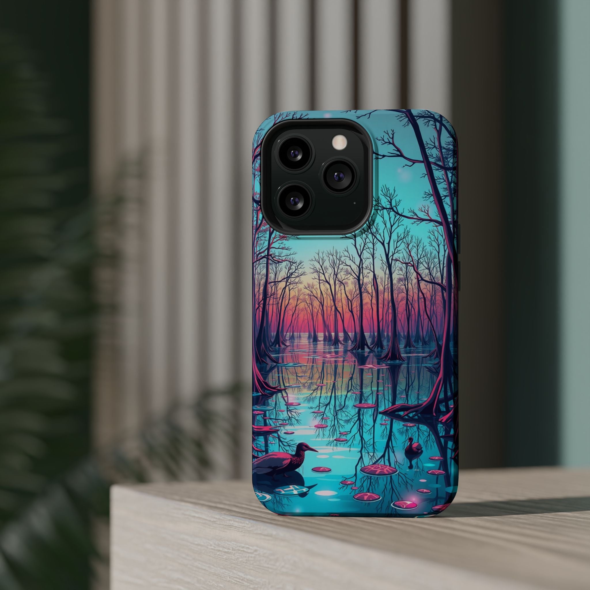 iPhone Cypress Swamp Holographic Iridescent Slim iPhone Everyday · iPhone Case