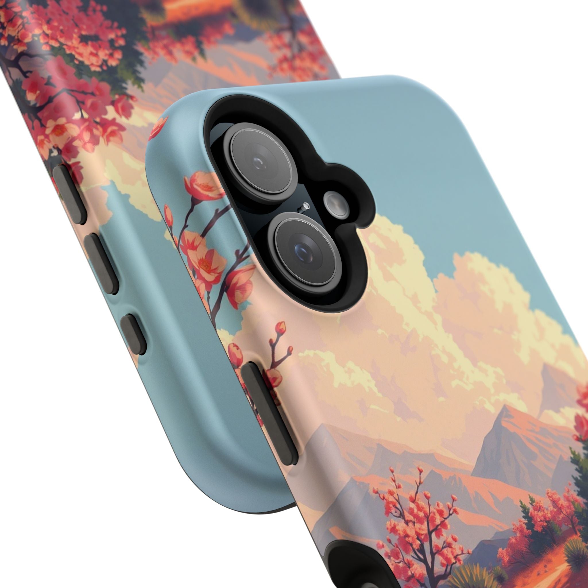 iPhone Burnt Orange And Sand Blossom Trail Slim iPhone Everyday · iPhone Case