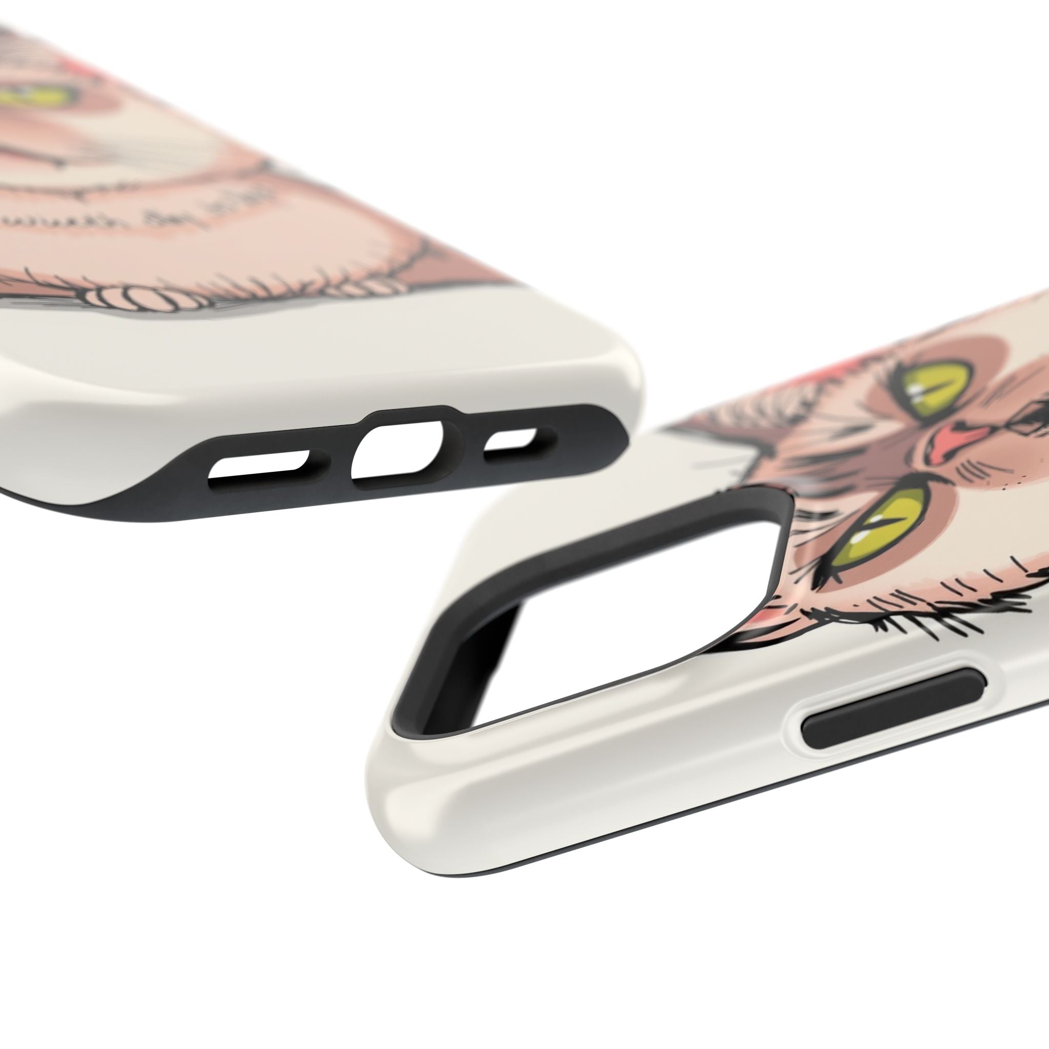 iPhone Sarcastic Cat Verdict Hand-Drawn Sketch Soft Finish Everyday Case · iPhon