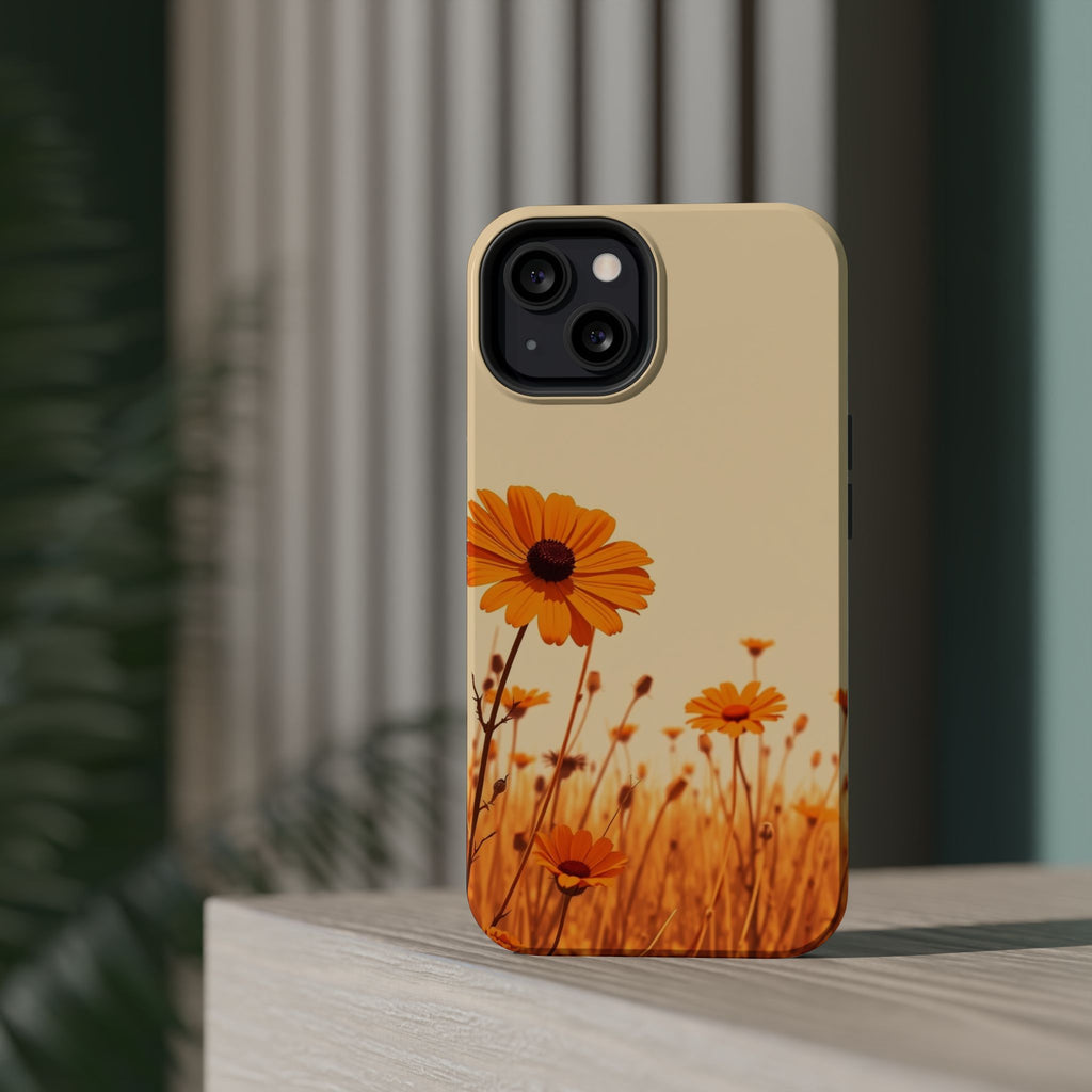 iPhone Wildflower Field Minimalist Line Art Slim Everyday Designer Case · iPhone
