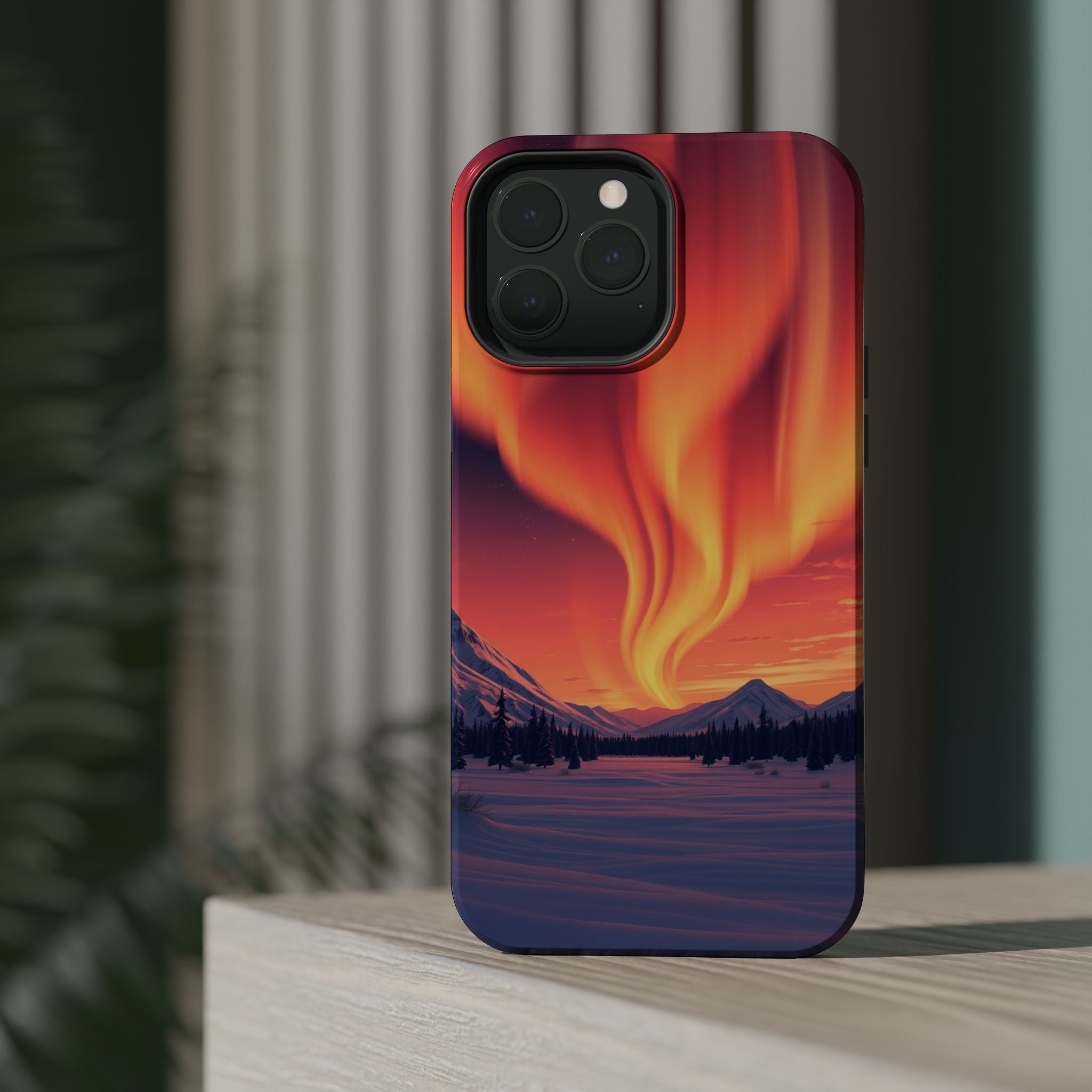 iPhone Sunset Amber And Peach Northern Lights Slim iPhone Everyday · iPhone Case