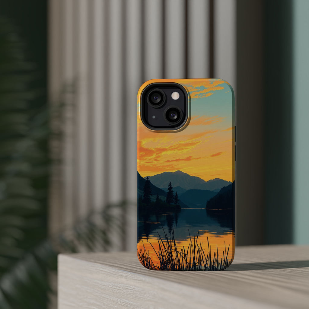 iPhone Lake at Twilight Oil Painting Impressionist iPhone Artistic · iPhone Case