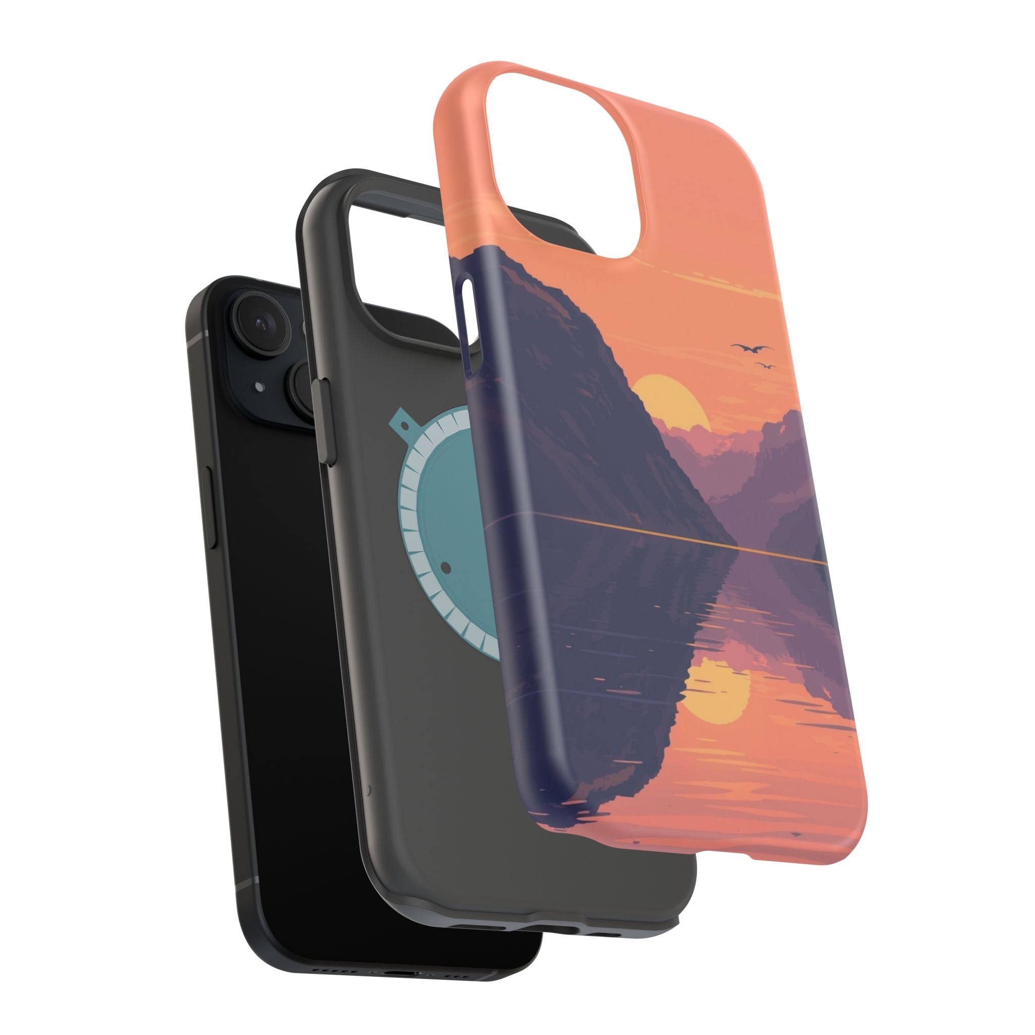 iPhone Radiant Fjord Reflection Design Slim Everyday Designer Case · iPhone Case